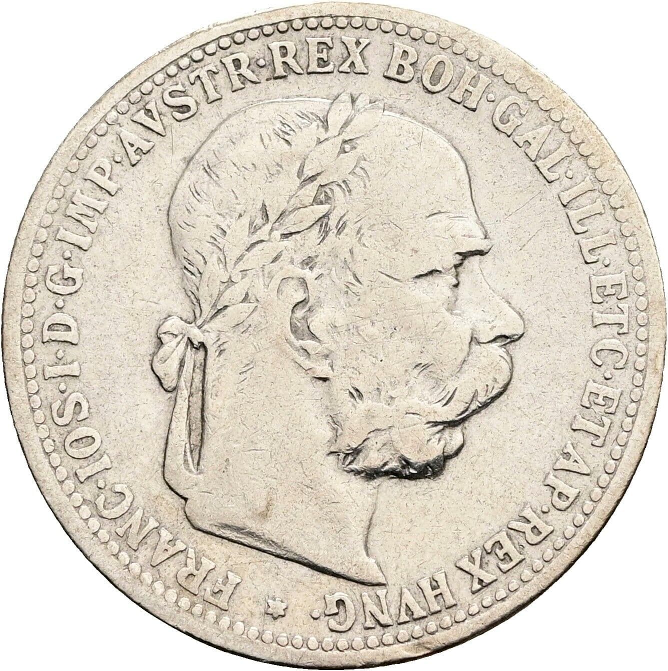 1 Krone Franz Joseph I. 1848-1916 1896 – Vorderseite