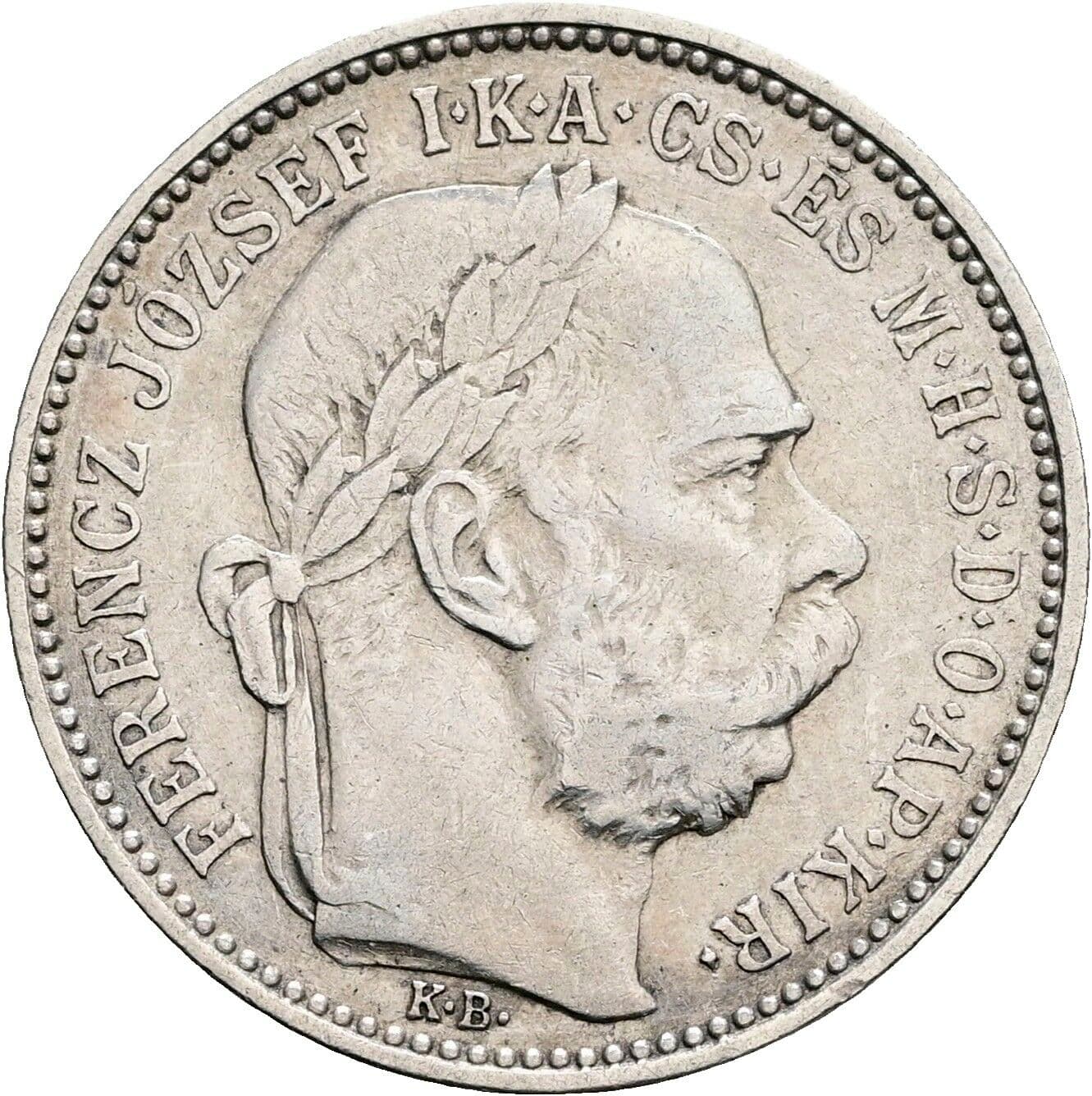 1 Korona Franz Joseph I. 1848-1916 1896 KB – Vorderseite