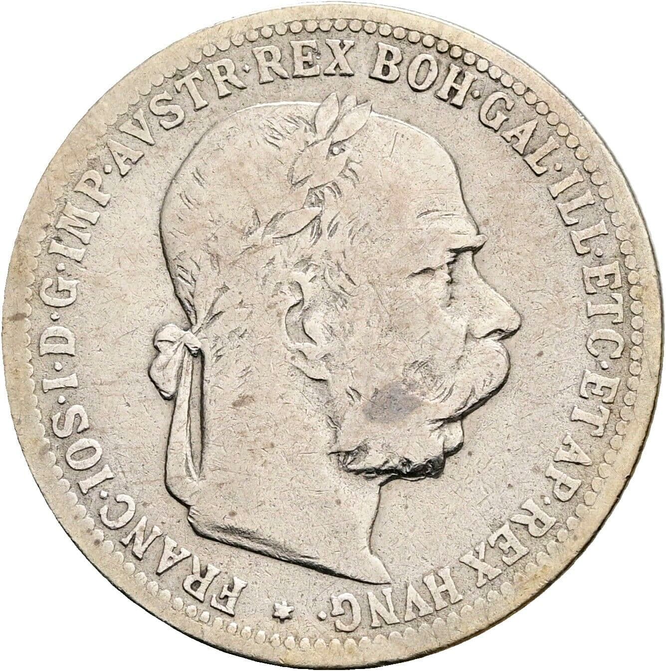 1 Krone Franz Joseph I. 1848-1916 1896 – Vorderseite