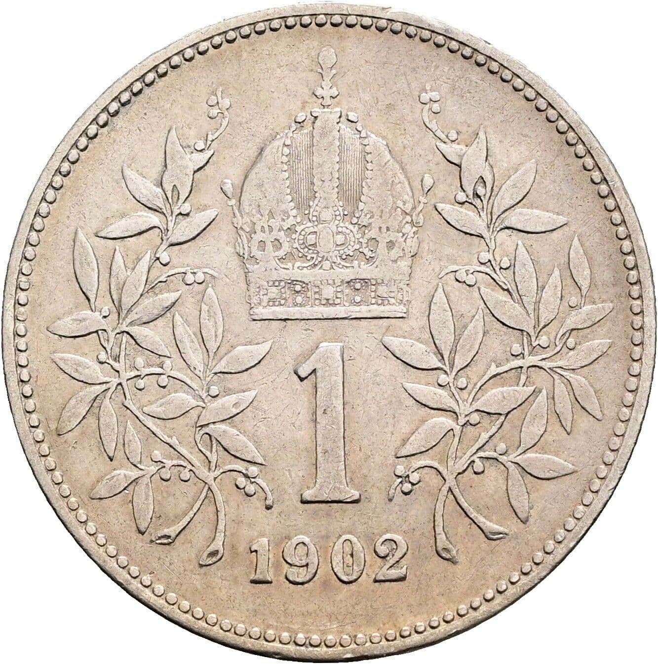 1 Krone Franz Joseph I. 1848-1916 1902 – Rückseite