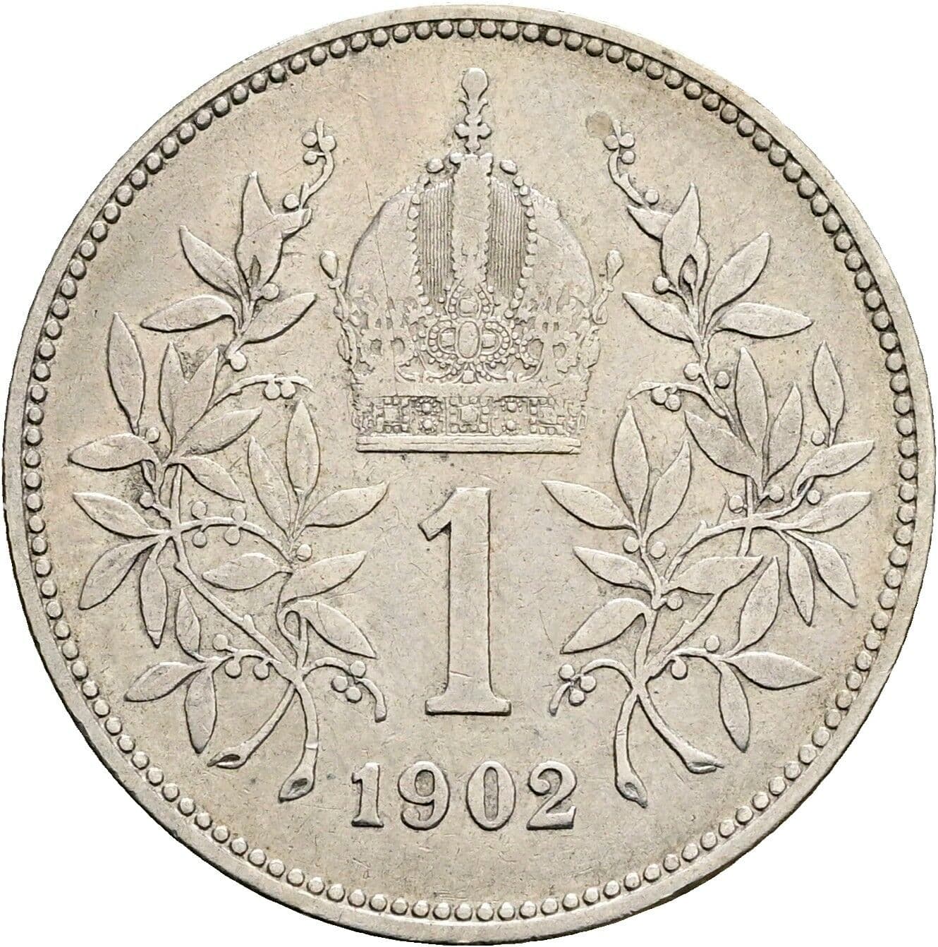 1 Krone Franz Joseph I. 1848-1916 1902 – Rückseite