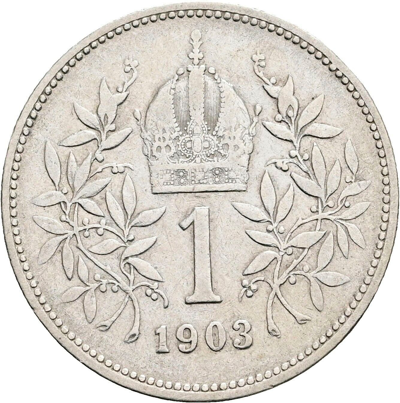 1 Krone Franz Joseph I. 1848-1916 1903 – Rückseite