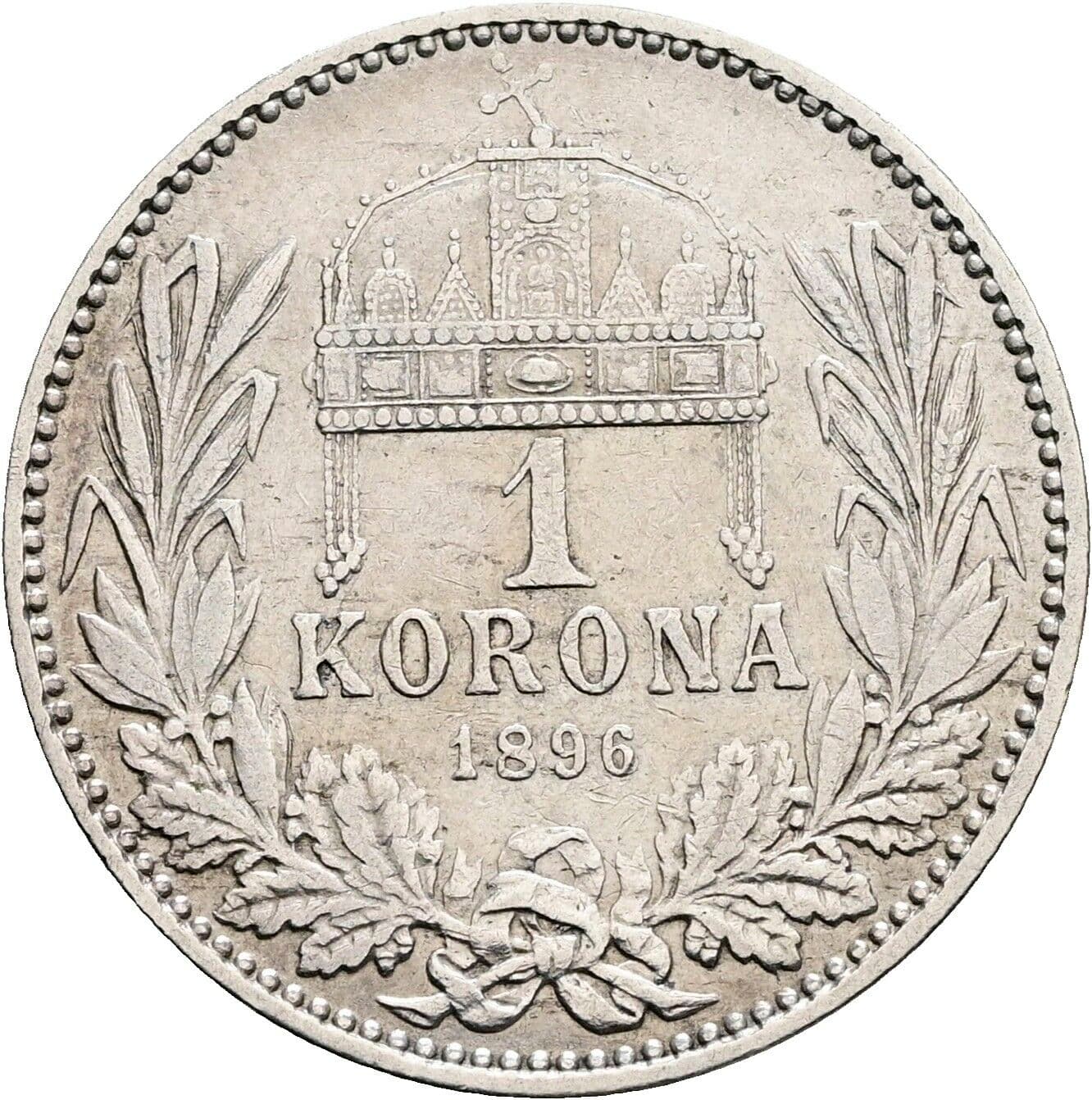 1 Korona Franz Joseph I. 1848-1916 1896 KB – Rückseite