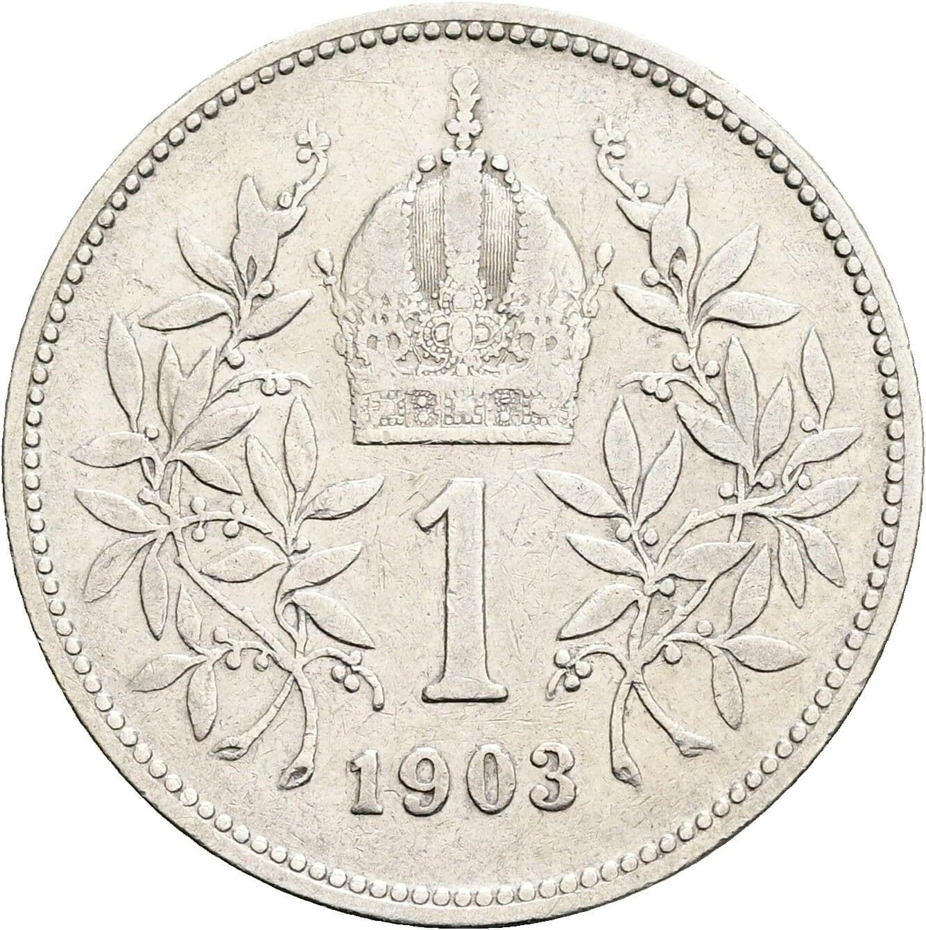 1 Krone Franz Joseph I. 1848-1916 1903 – Rückseite