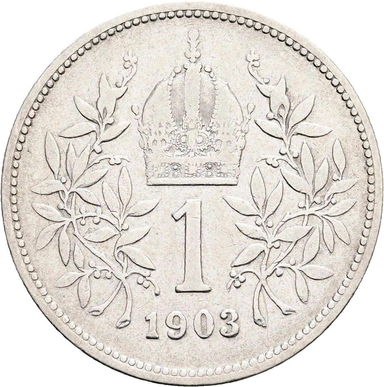1 Krone Franz Joseph I. 1848-1916 1903 – Rückseite