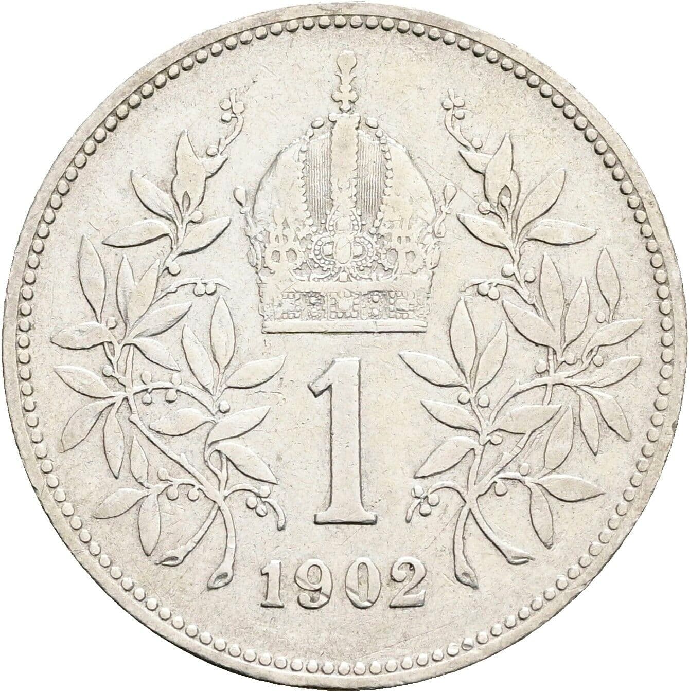 1 Krone Franz Joseph I. 1848-1916 1902 – Rückseite