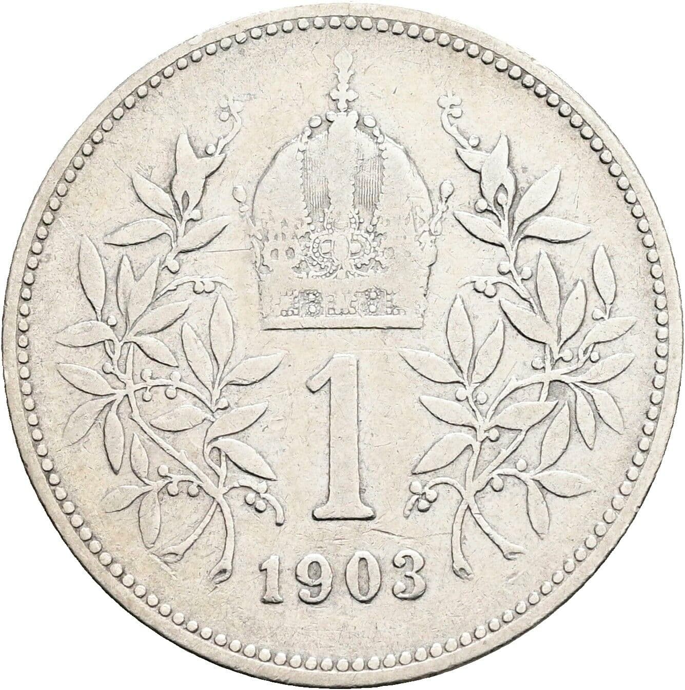 1 Krone Franz Joseph I. 1848-1916 1903 – Rückseite