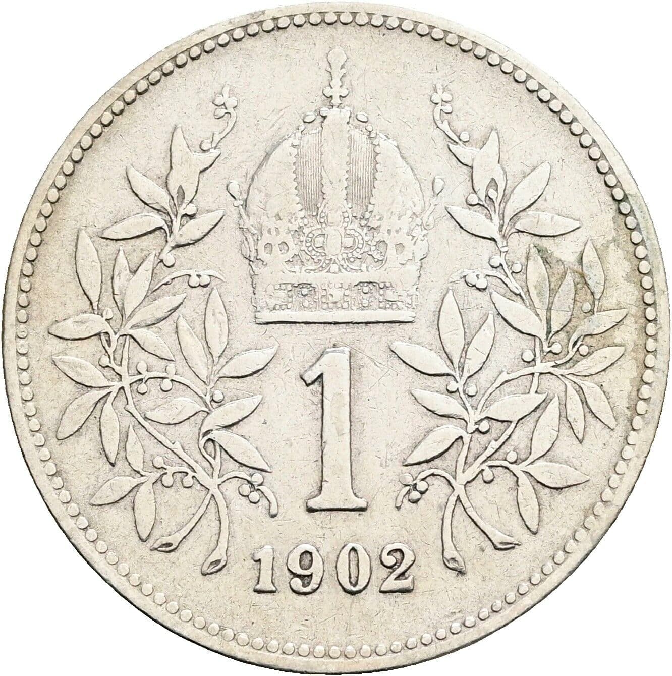 1 Krone Franz Joseph I. 1848-1916 1902 – Rückseite