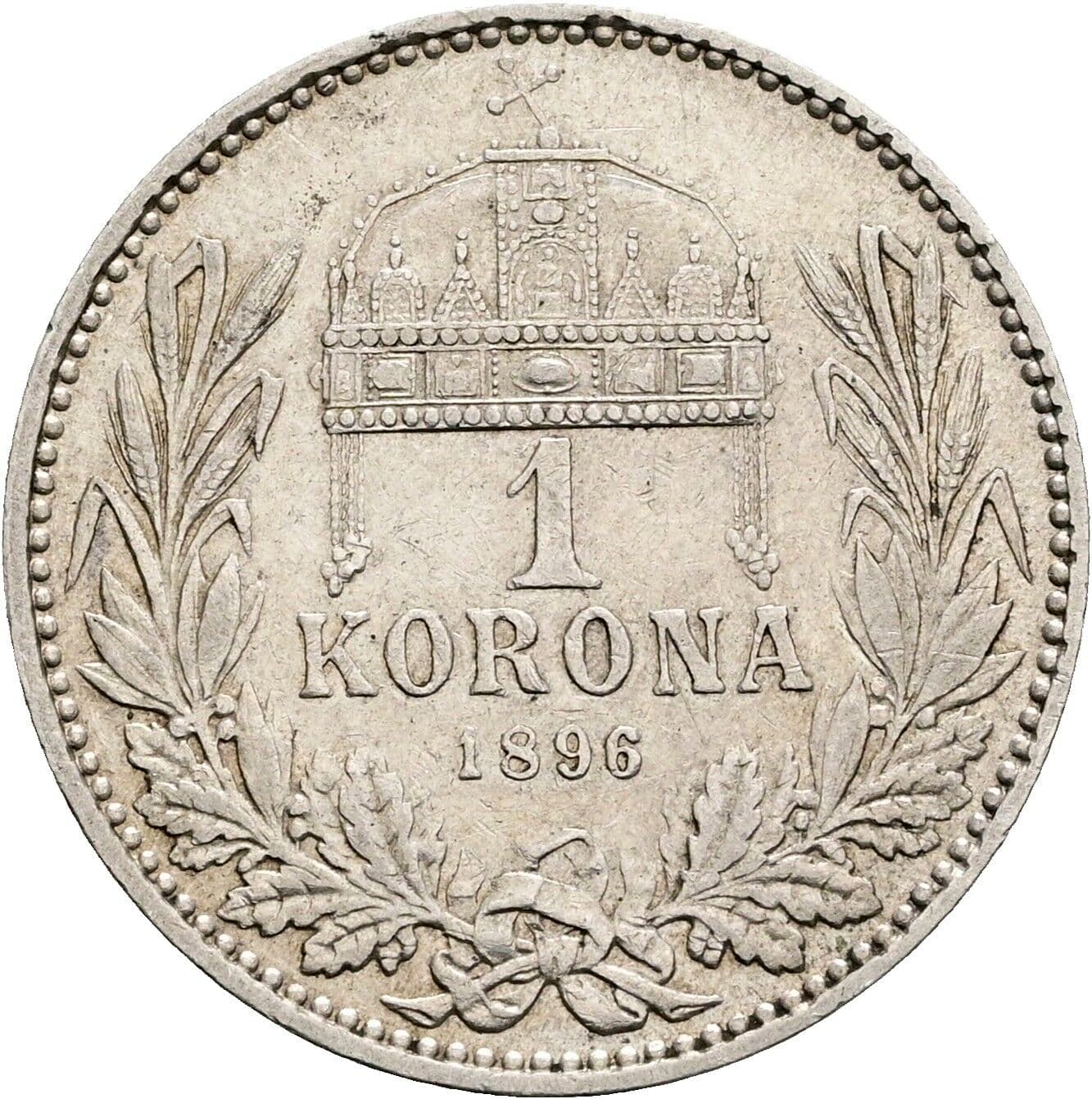 1 Korona Franz Joseph I. 1848-1916 1896 KB – Rückseite