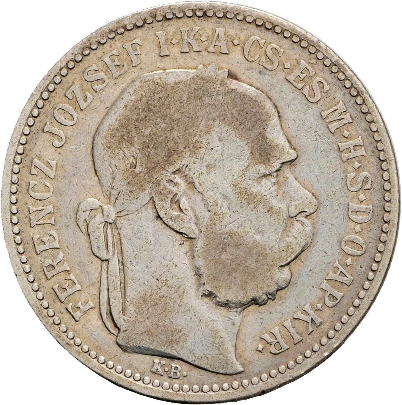1 Korona Franz Joseph I. 1848-1916 1892 KB – Vorderseite