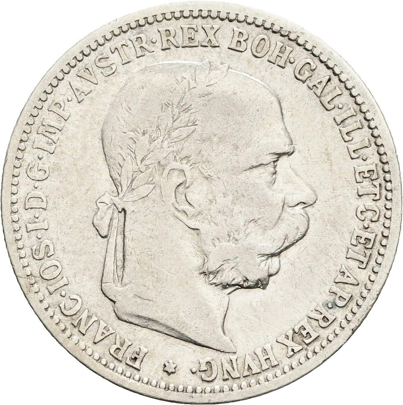 1 Krone Franz Joseph I. 1848-1916 1893 – Vorderseite