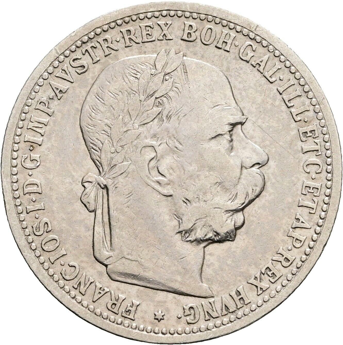 1 Krone Franz Joseph I. 1848-1916 1901 – Vorderseite