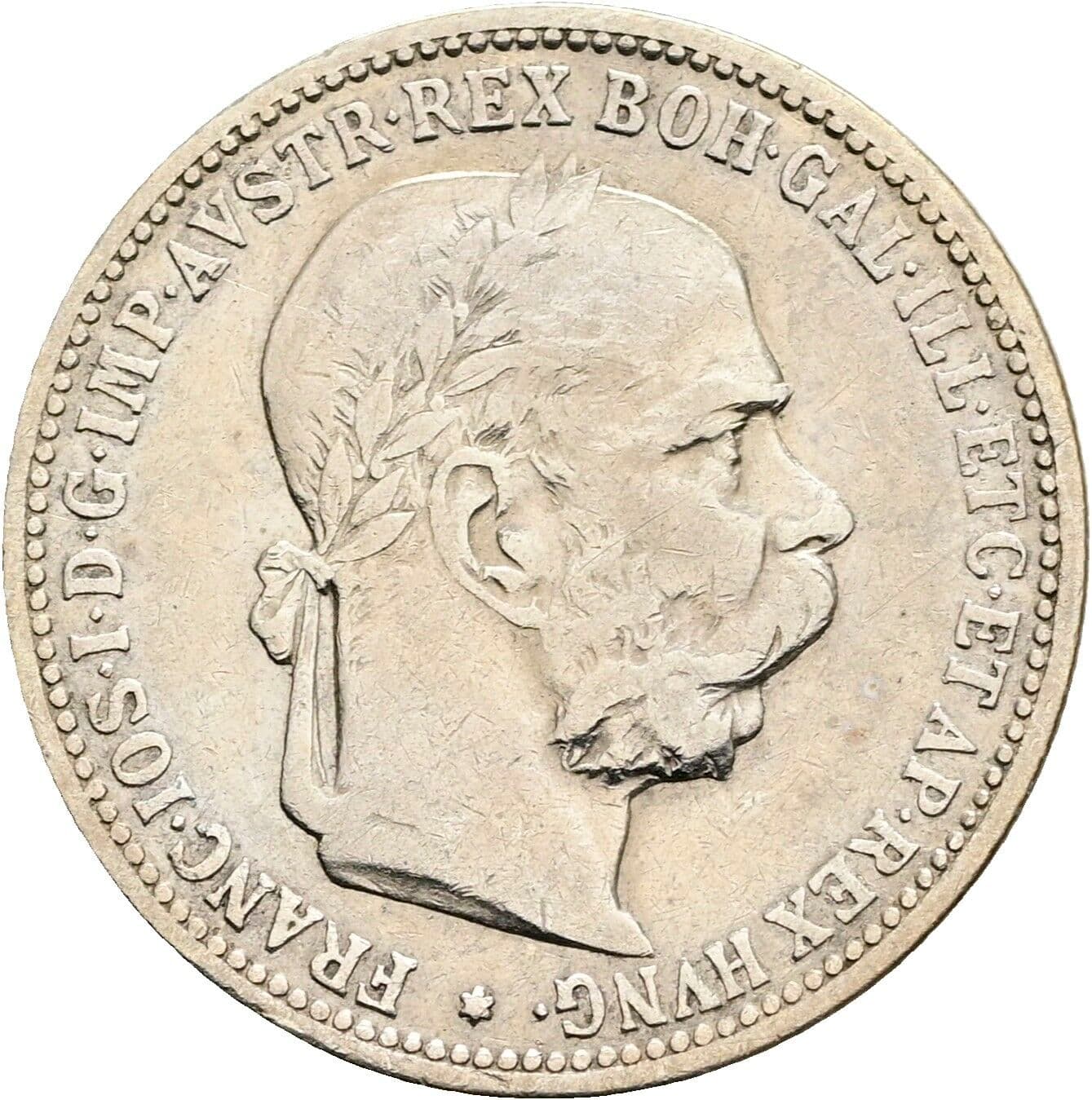 1 Krone Franz Joseph I. 1848-1916 1893 – Vorderseite