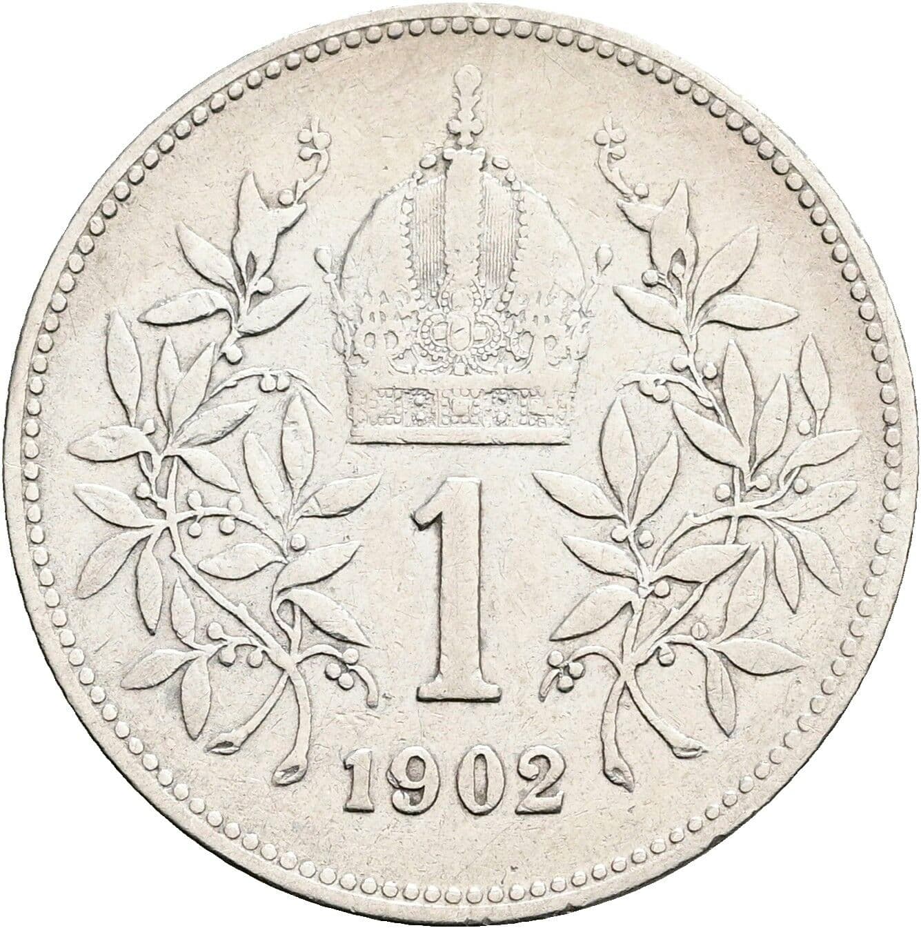 1 Krone Franz Joseph I. 1848-1916 1902 – Rückseite