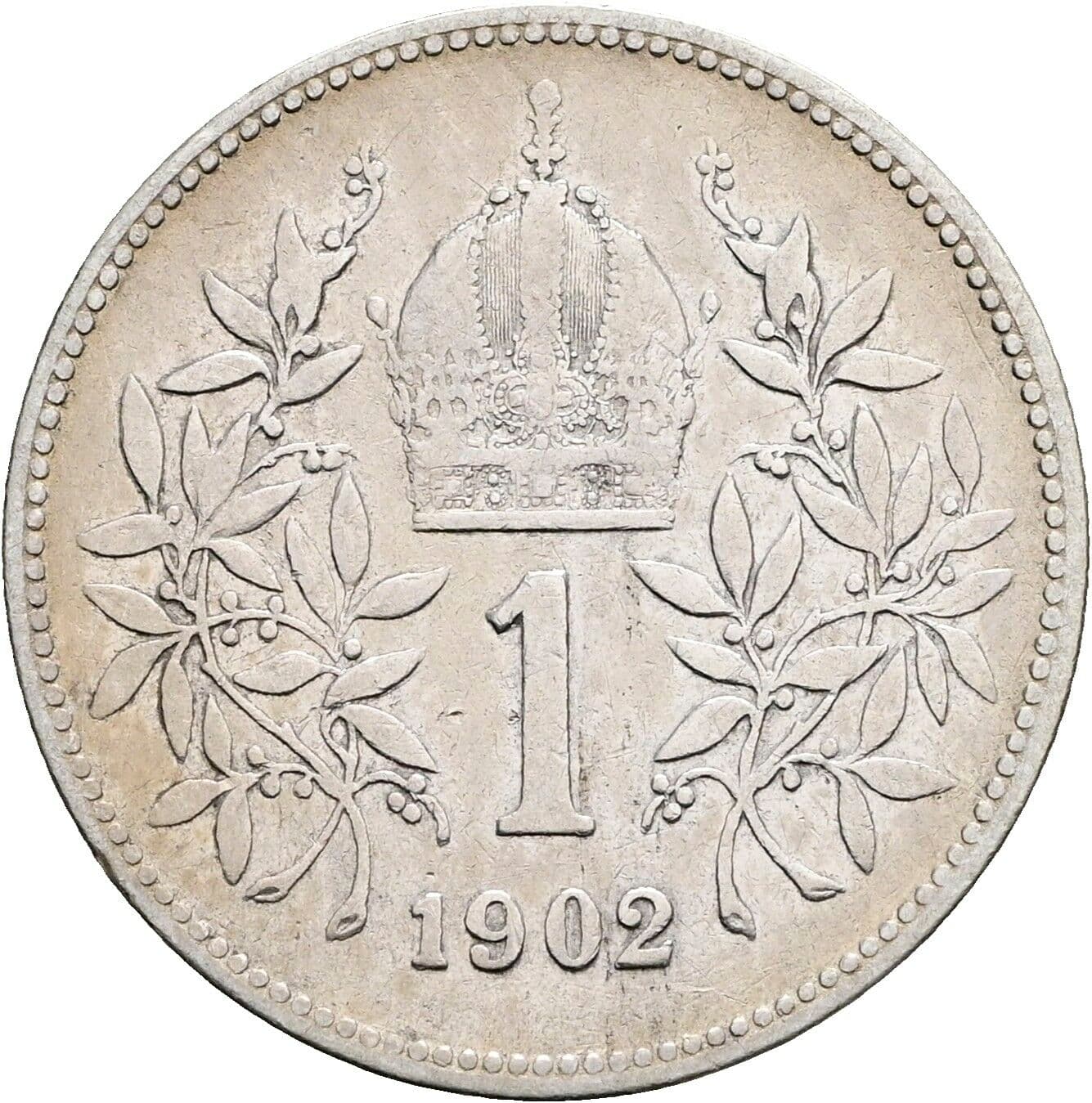 1 Krone Franz Joseph I. 1848-1916 1902 – Rückseite