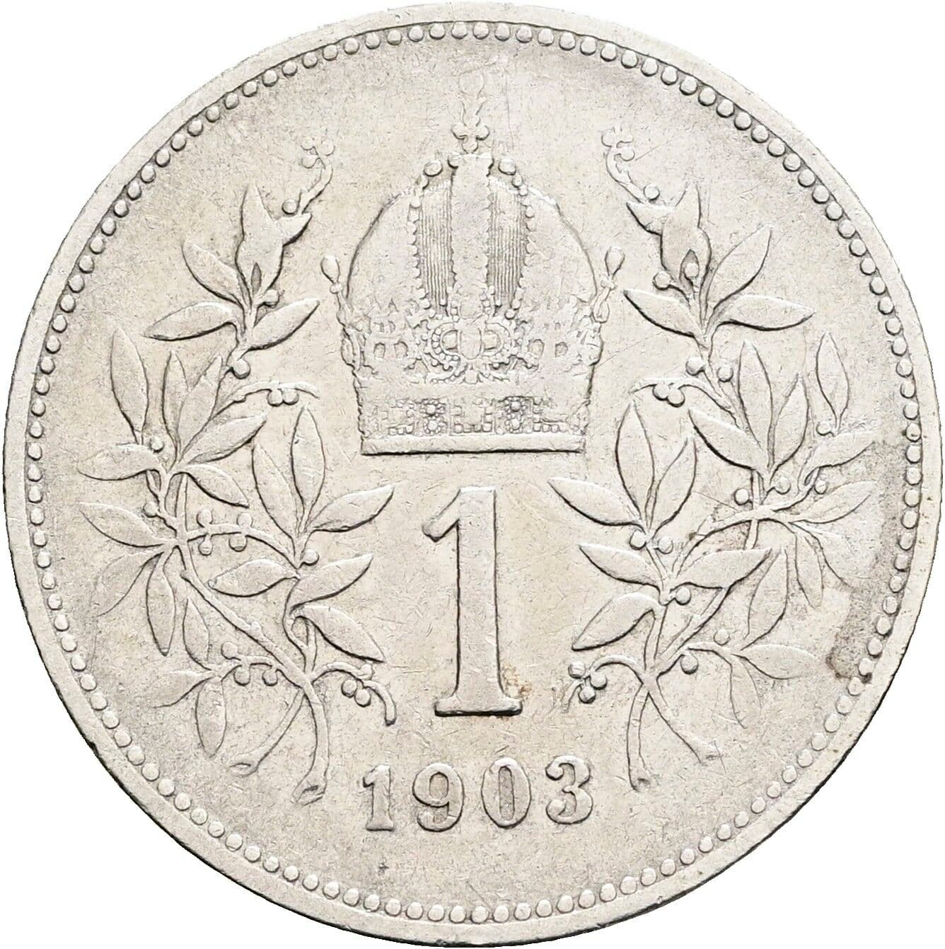 1 Krone Franz Joseph I. 1848-1916 1903 – Rückseite
