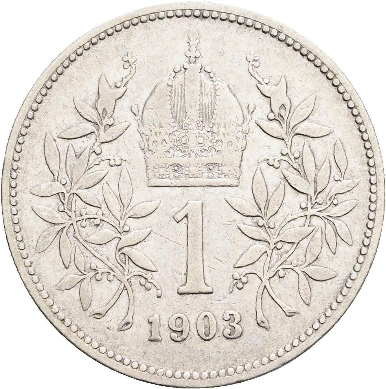 1 Krone Franz Joseph I. 1848-1916 1903 – Rückseite