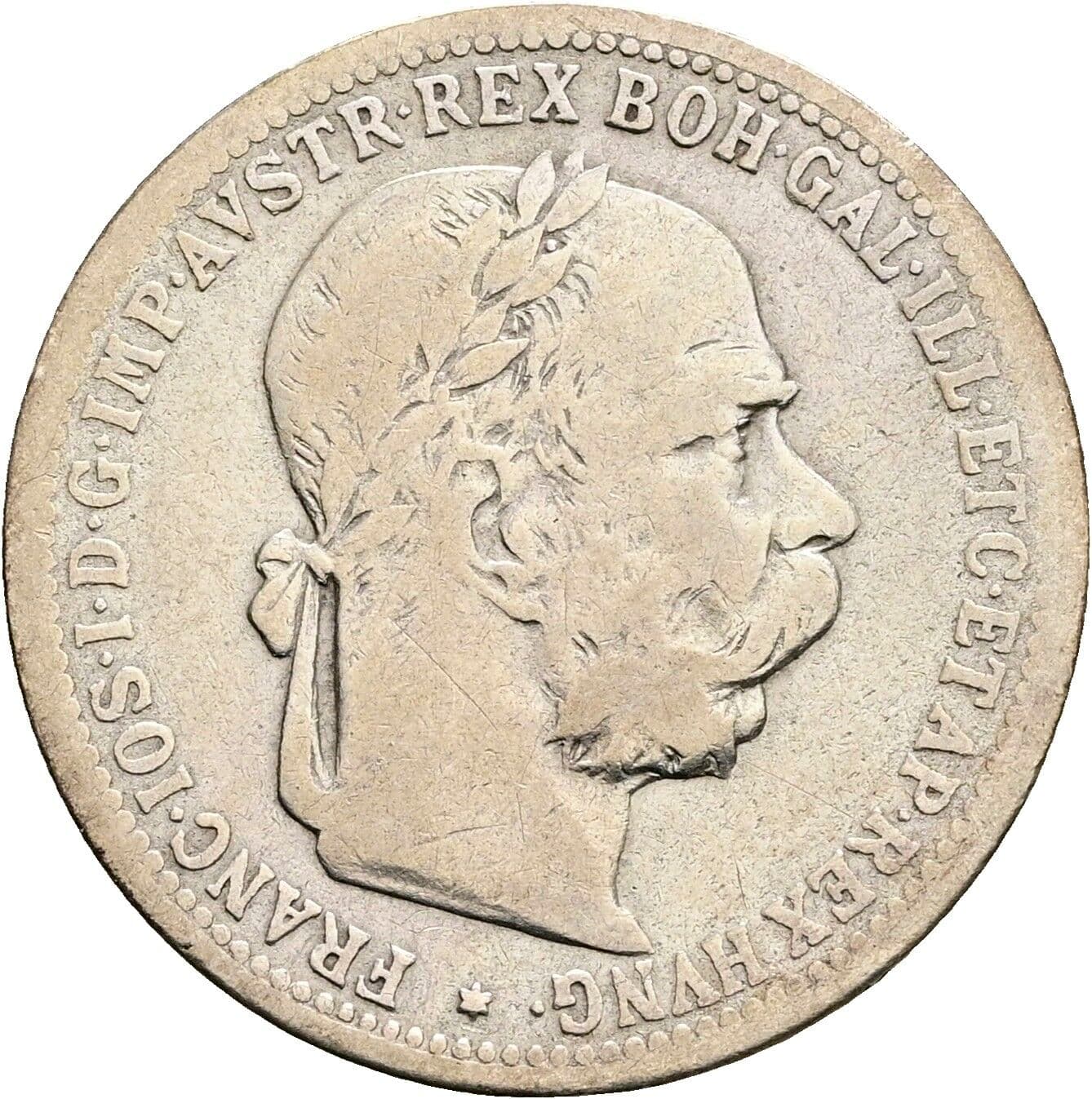 1 Krone Franz Joseph I. 1848-1916 1897 – Vorderseite