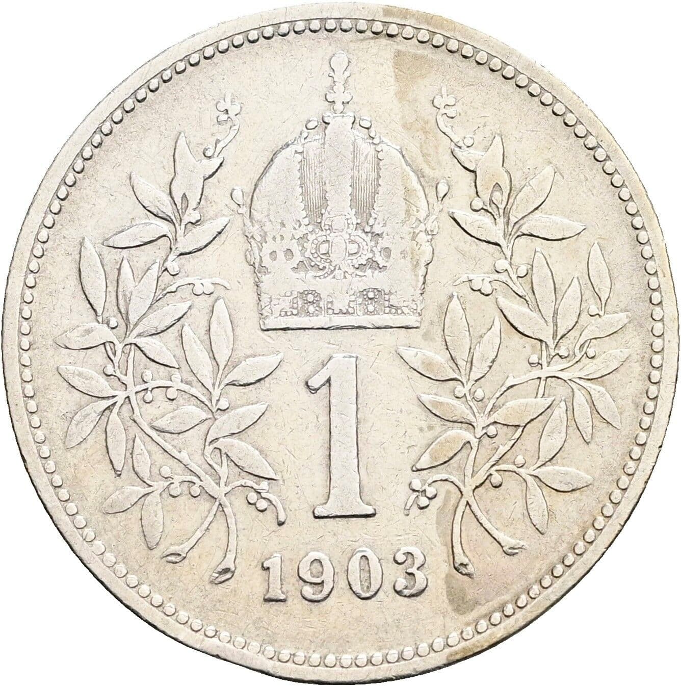 1 Krone Franz Joseph I. 1848-1916 1903 – Rückseite