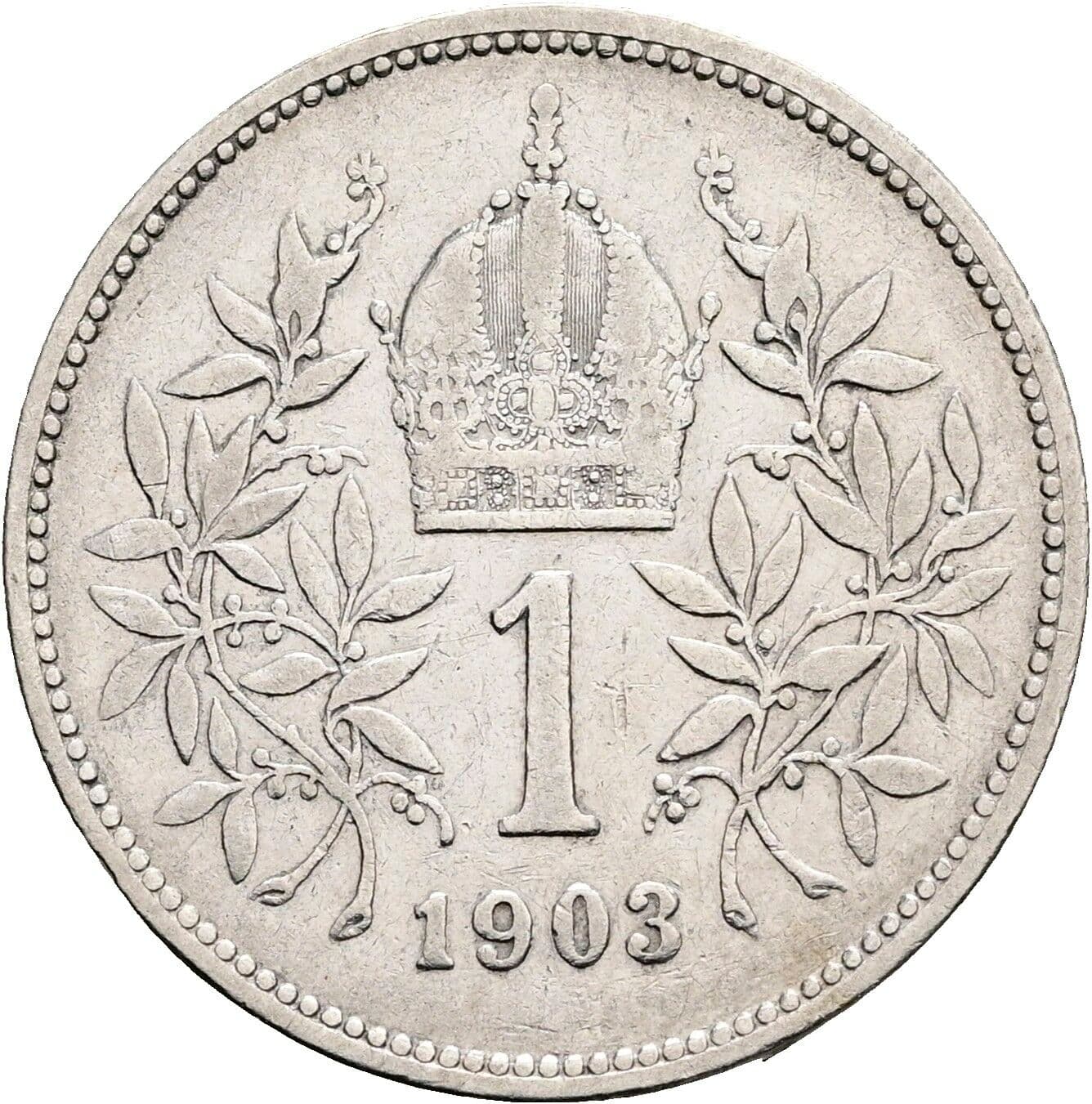 1 Krone Franz Joseph I. 1848-1916 1903 – Rückseite