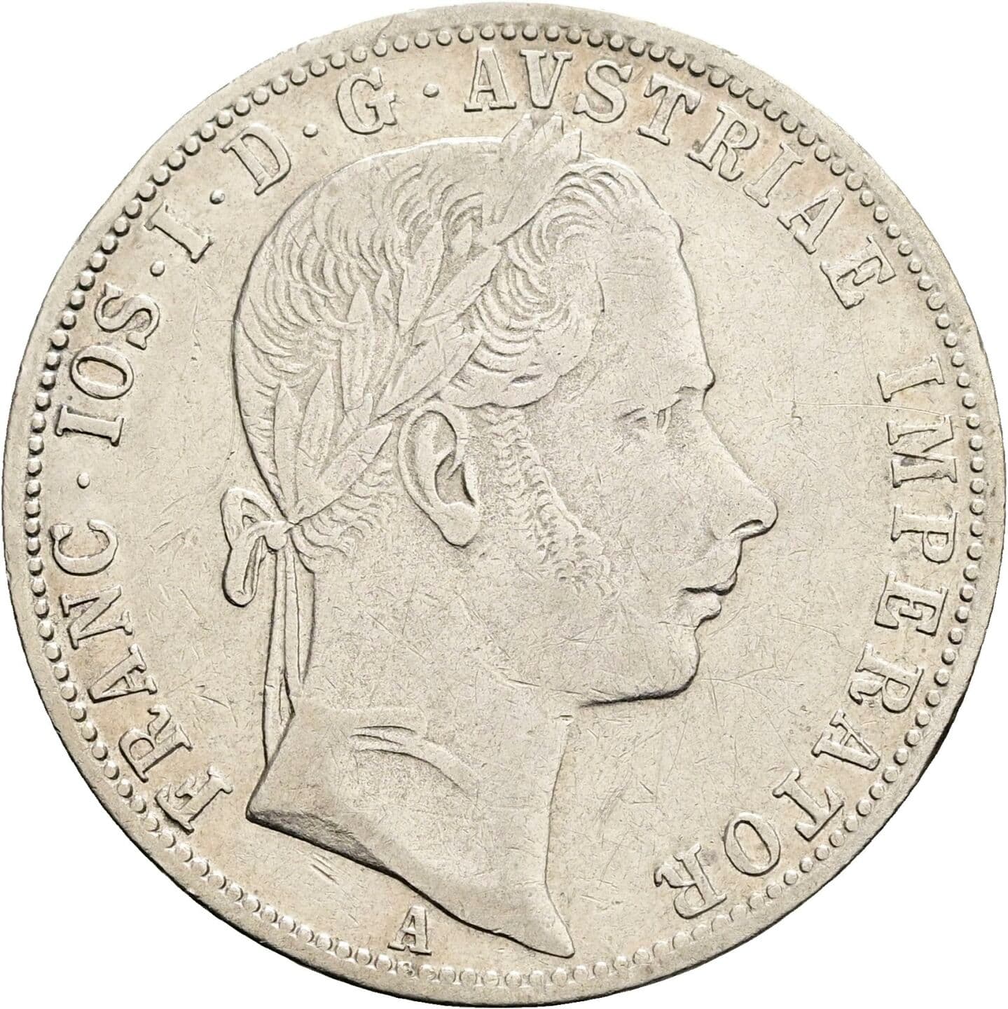 Gulden Franz Joseph I. 1848-1916 1861 A – Vorderseite