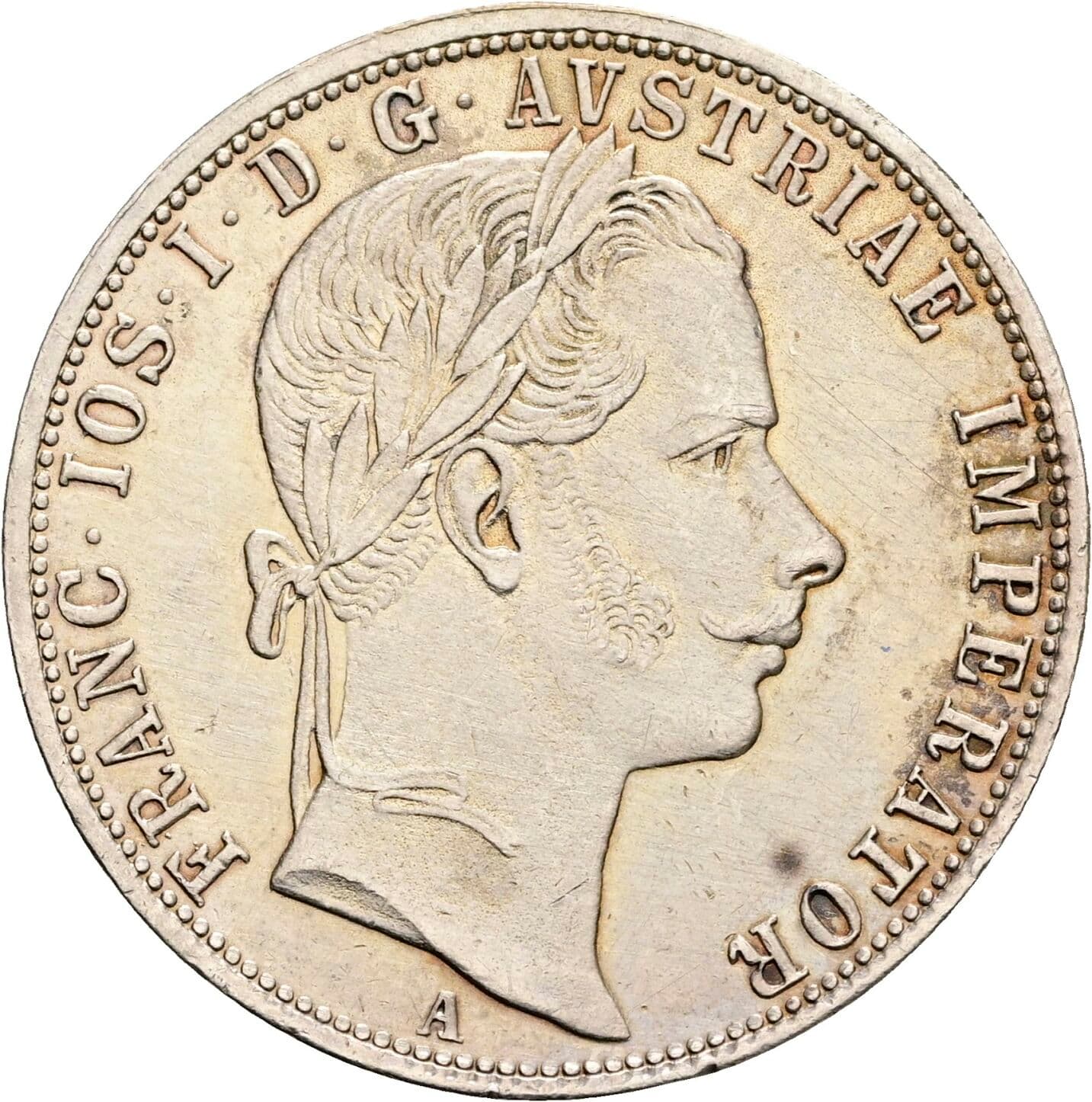 1 Gulden Franz Joseph I. 1848-1916 1859 A, Wien – Vorderseite