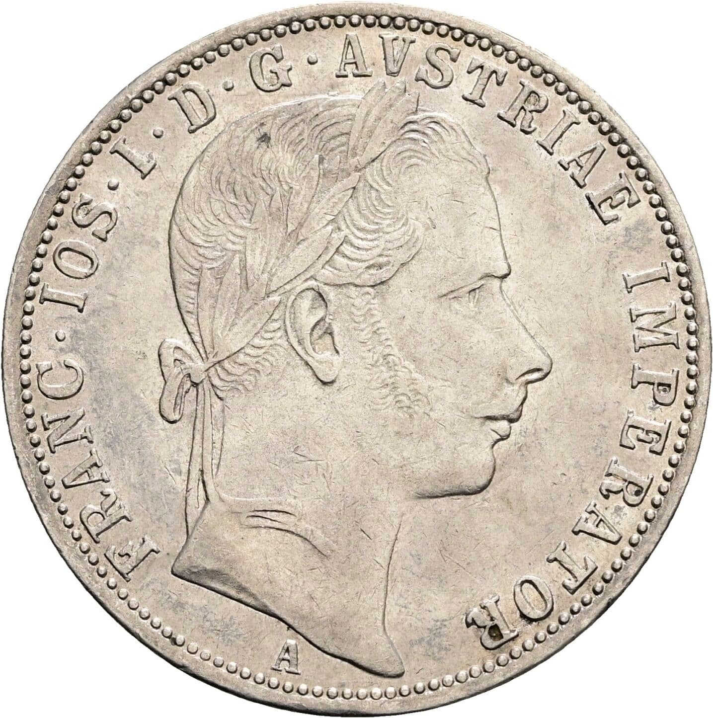 1 Gulden Franz Joseph I. 1848-1916 1861 A, Wien – Vorderseite