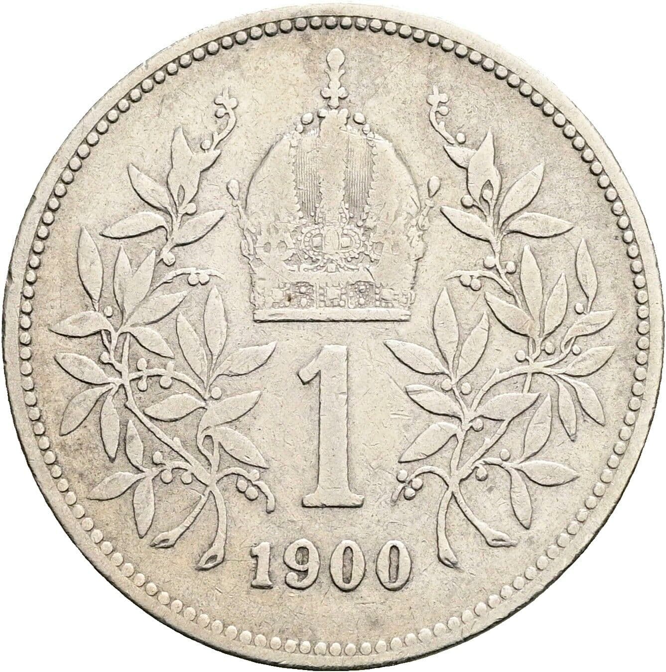 1 Krone Franz Joseph I. 1848-1916 1900 – Rückseite