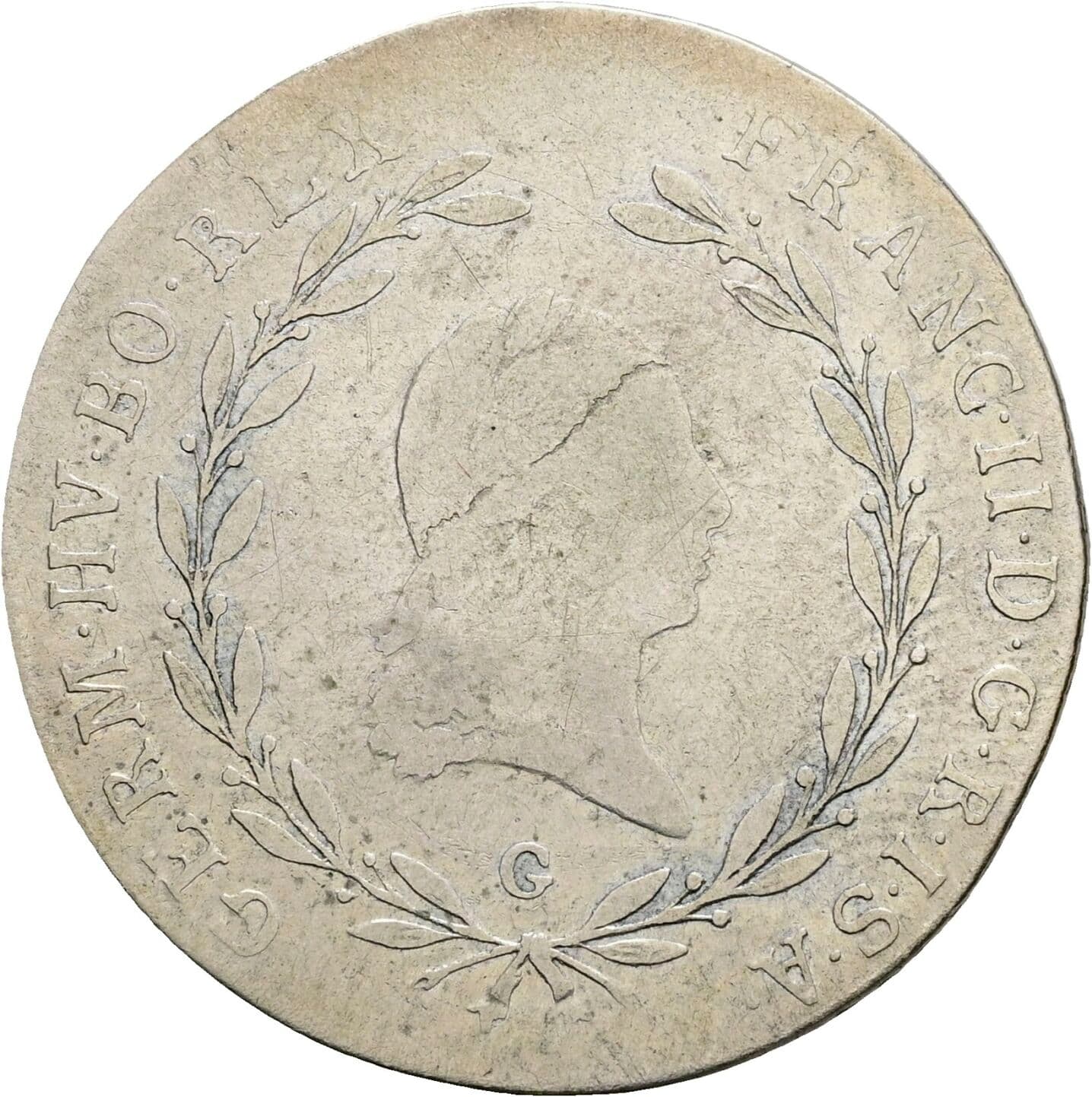 20 Kreuzer Franz II. (I). 1792-1835 1804 G – Vorderseite