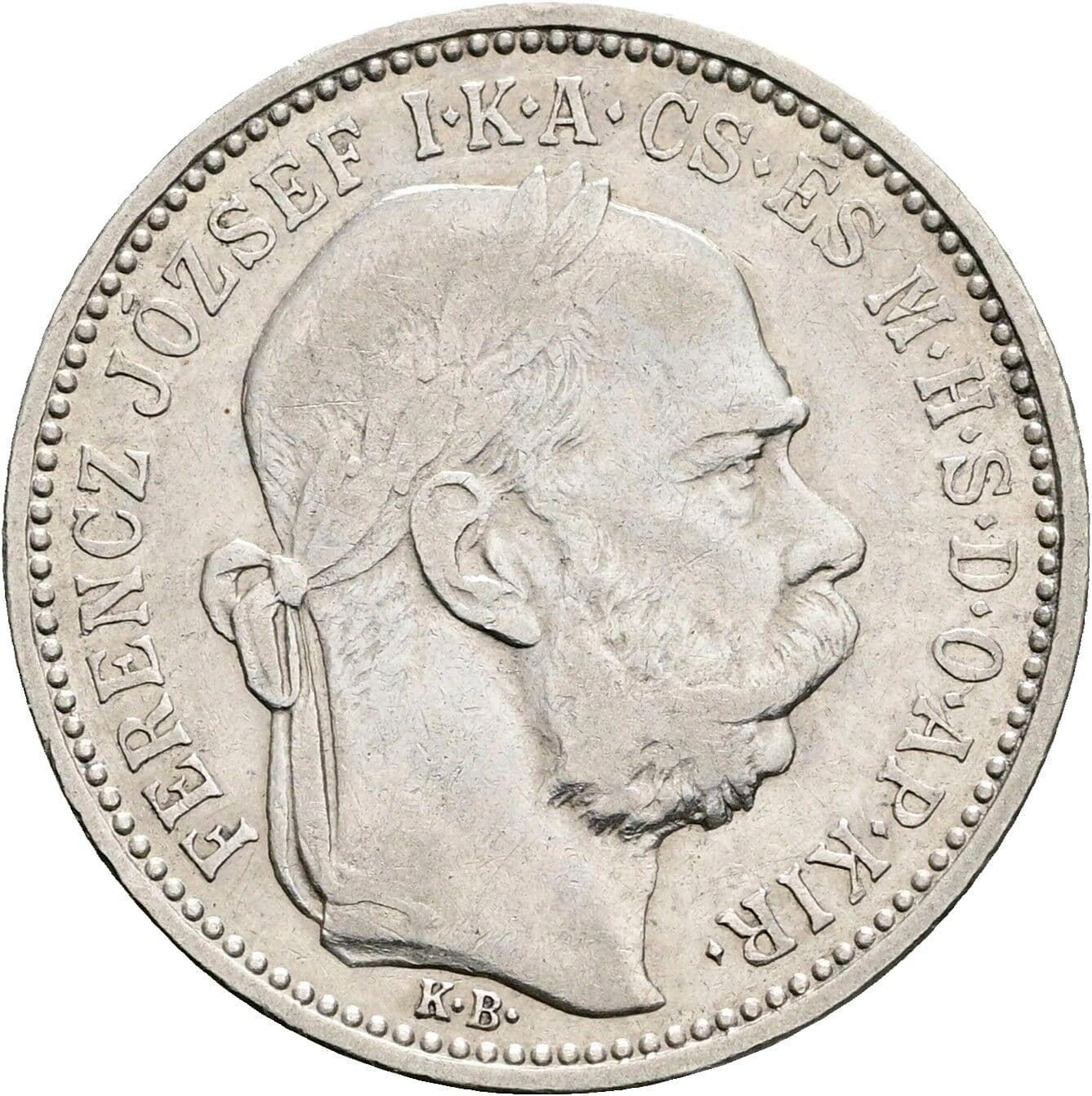 1 Korona Franz Joseph I. 1848-1916 1894 KB – Vorderseite