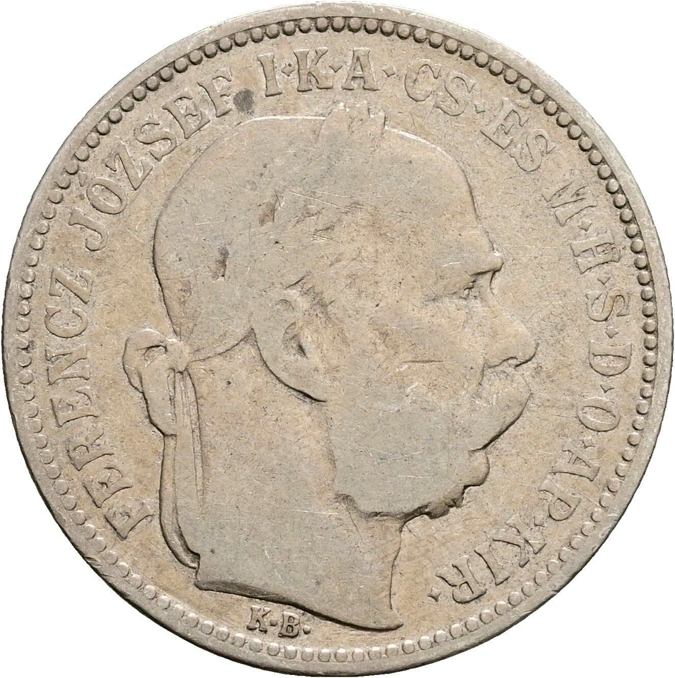1 Korona Franz Joseph I. 1848-1916 1895 KB – Vorderseite