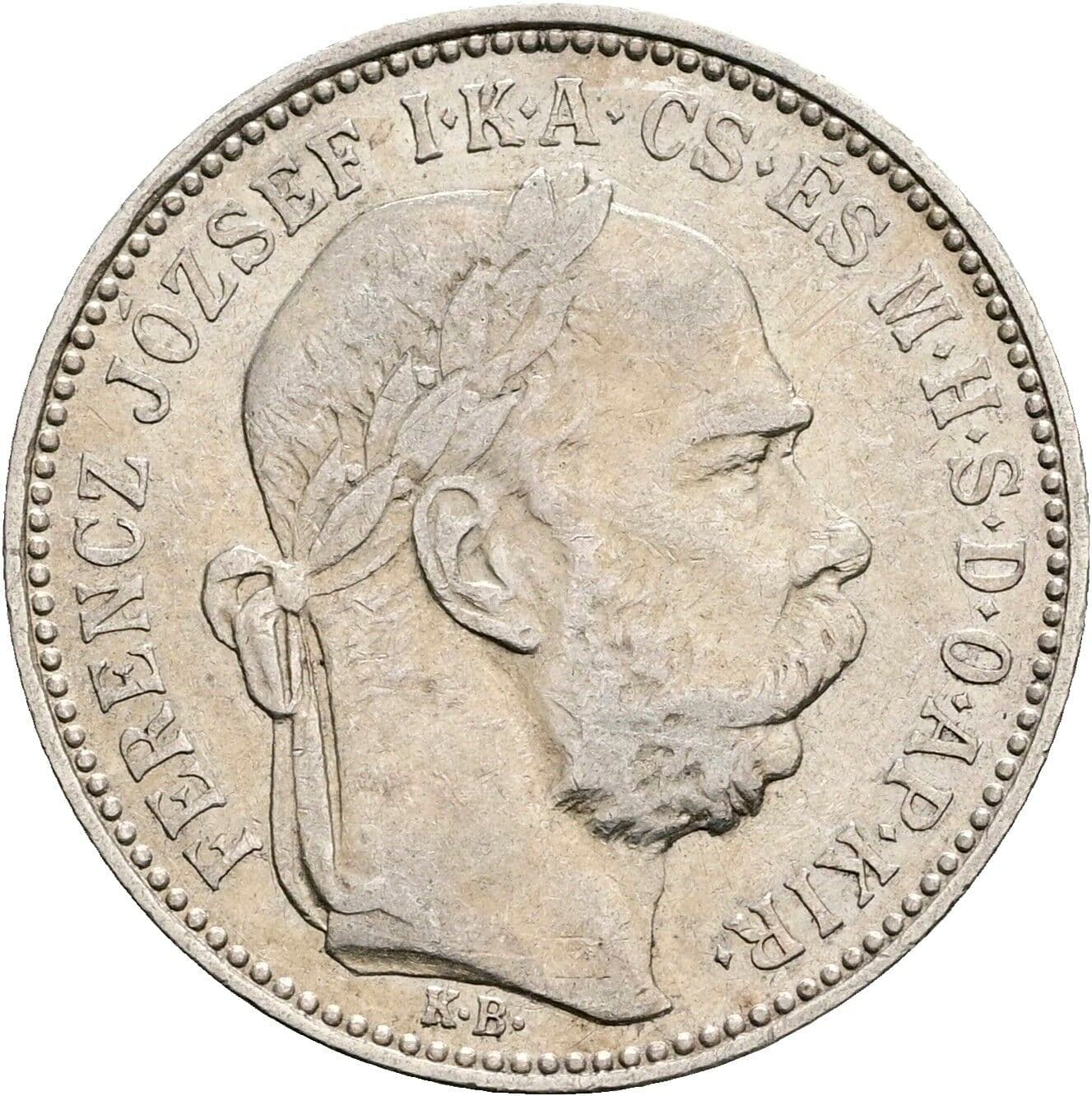 1 Korona Franz Joseph I. 1848-1916 1896 KB – Vorderseite