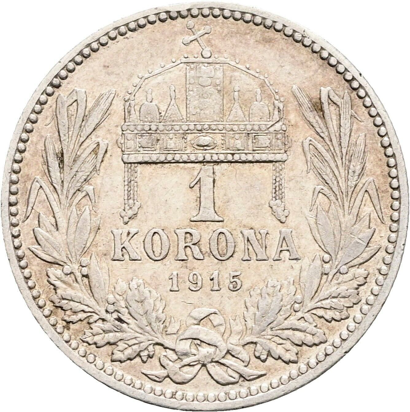 1 Korona Franz Joseph I. 1848-1916 1915 KB – Rückseite