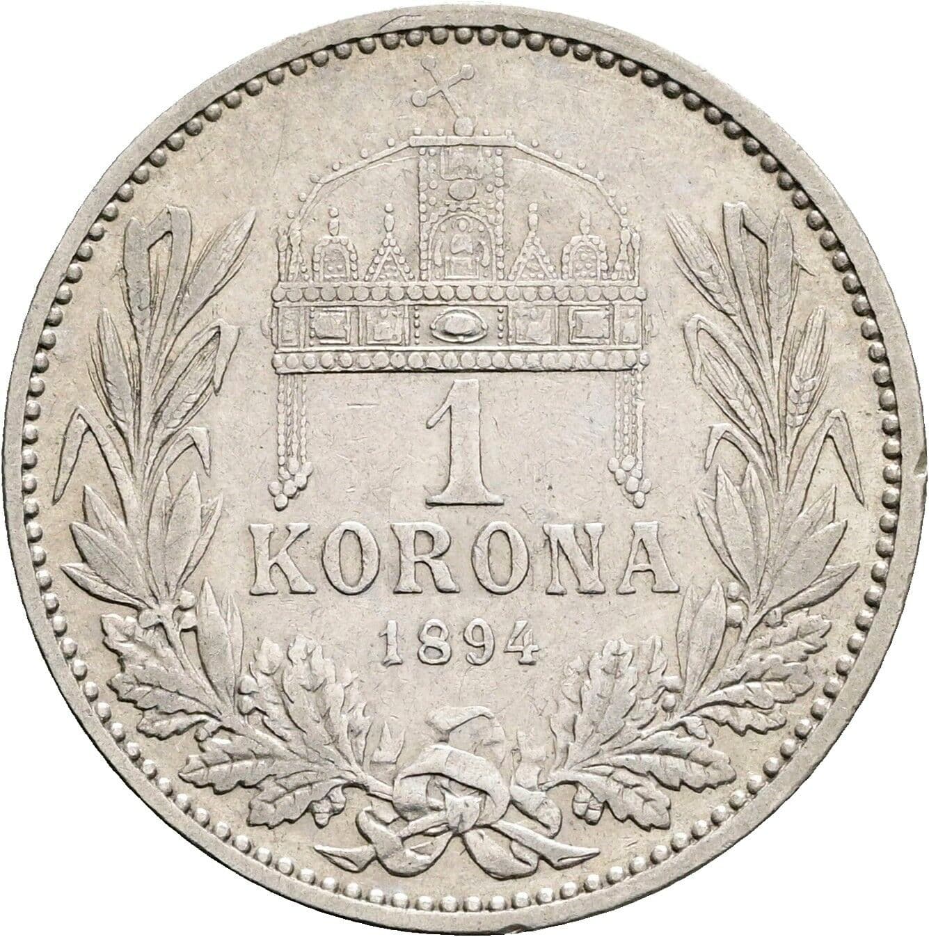 1 Korona Franz Joseph I. 1848-1916 1894 KB – Rückseite