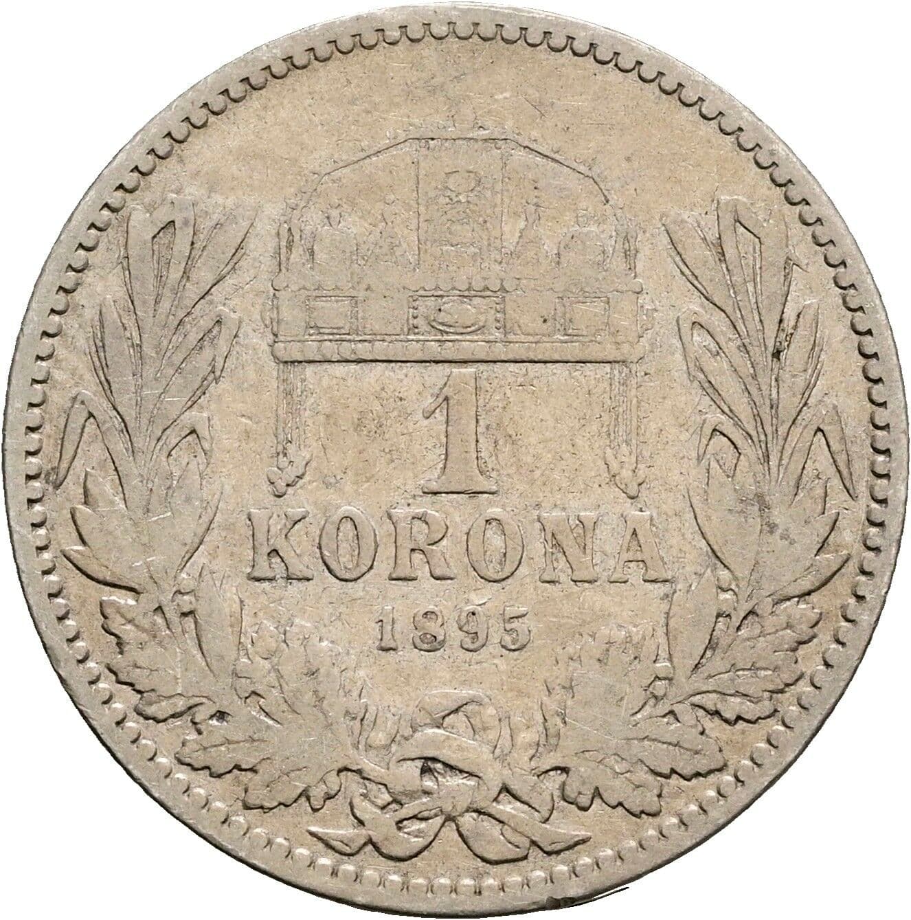 1 Korona Franz Joseph I. 1848-1916 1895 KB – Rückseite