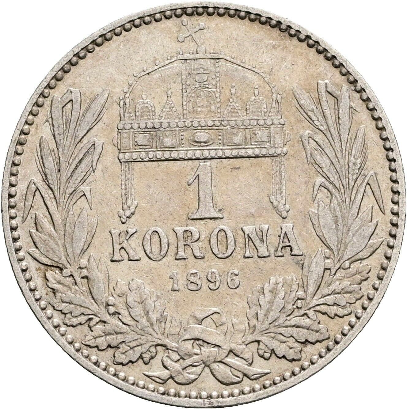 1 Korona Franz Joseph I. 1848-1916 1896 KB – Rückseite
