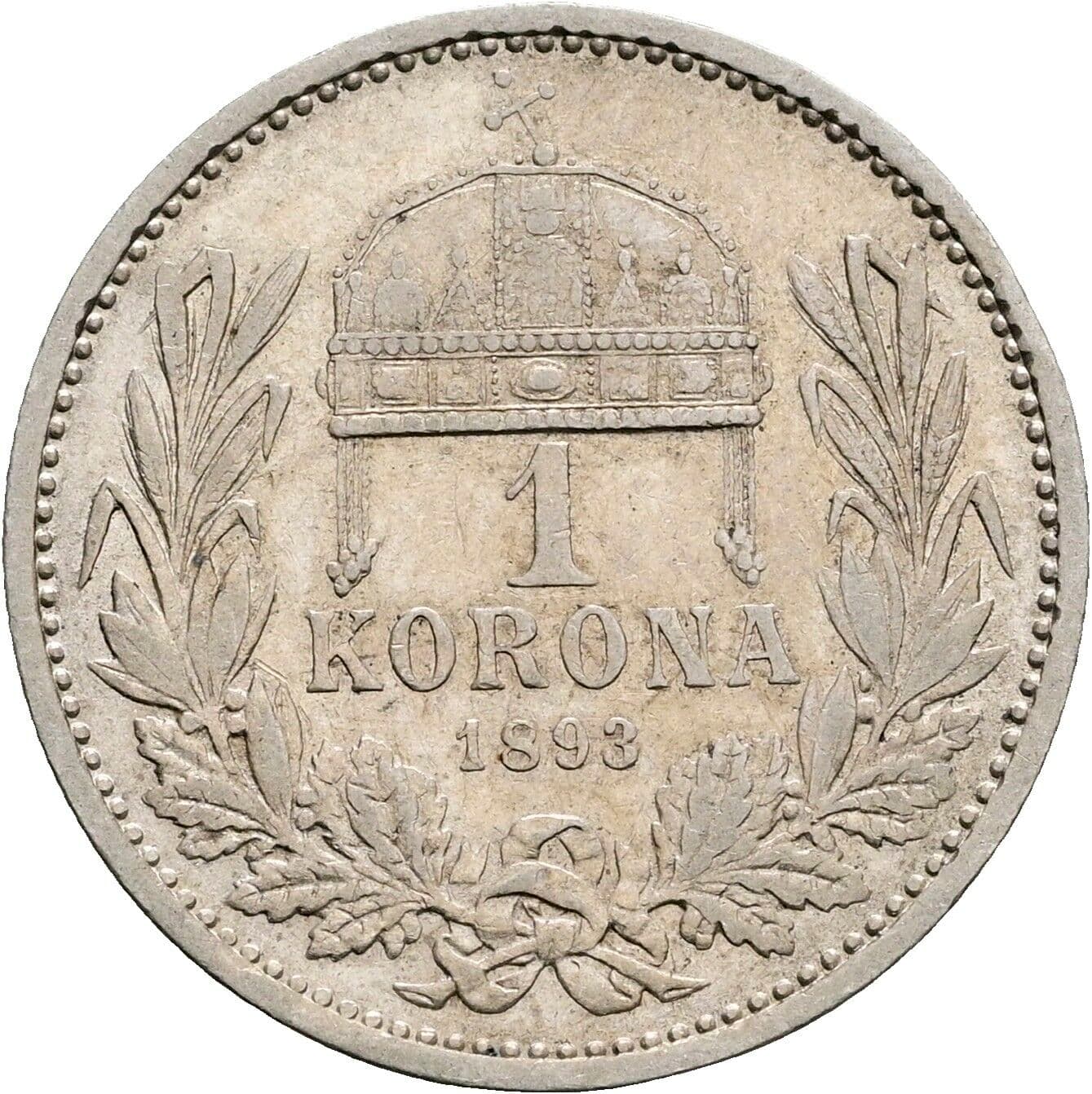 1 Korona Franz Joseph I. 1848-1916 1893 KB – Rückseite