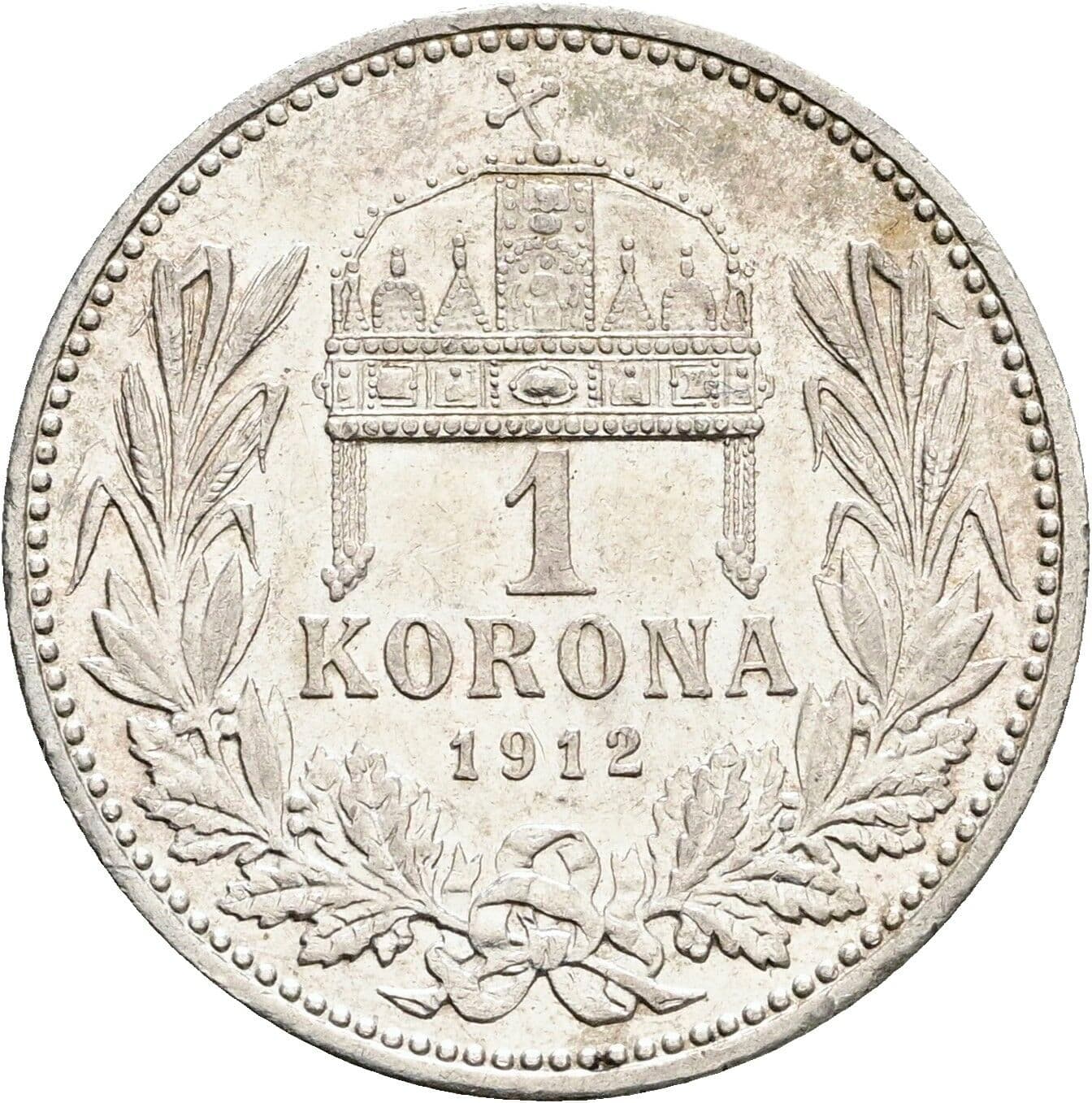 1 Korona Franz Joseph I. 1848-1916 1912 KB – Rückseite