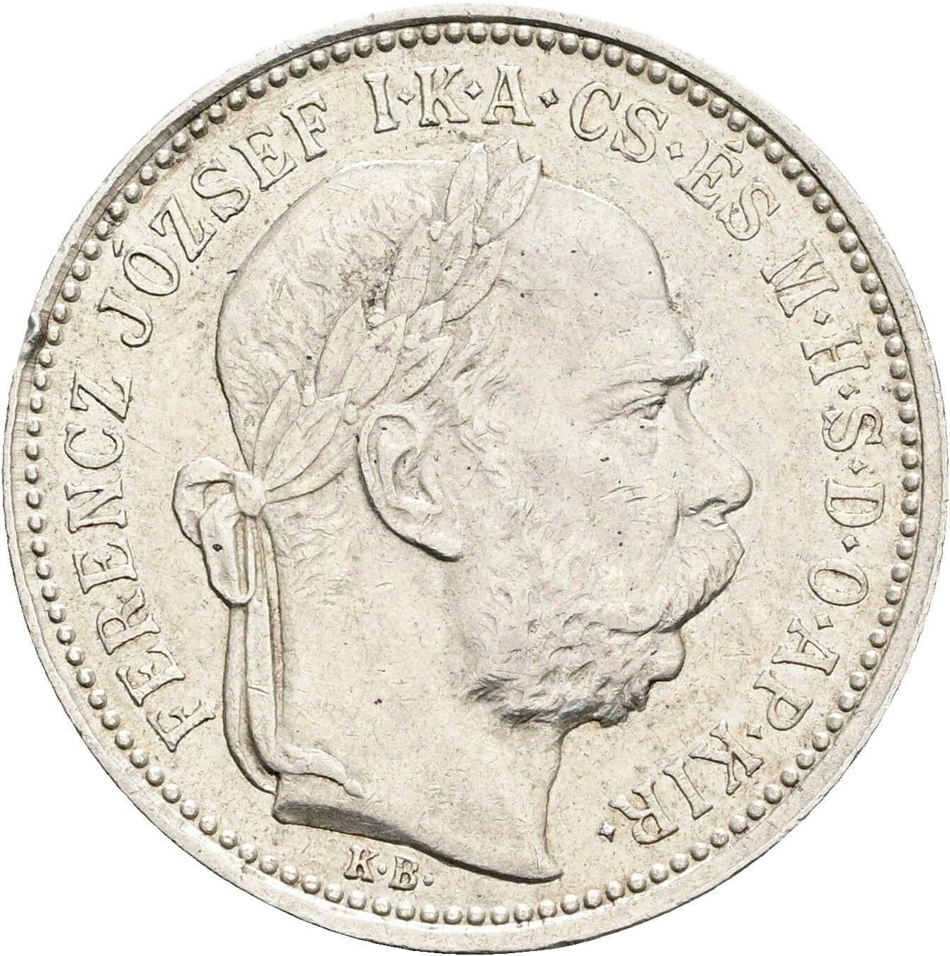 1 Korona Franz Joseph I. 1848-1916 1895 KB – Vorderseite