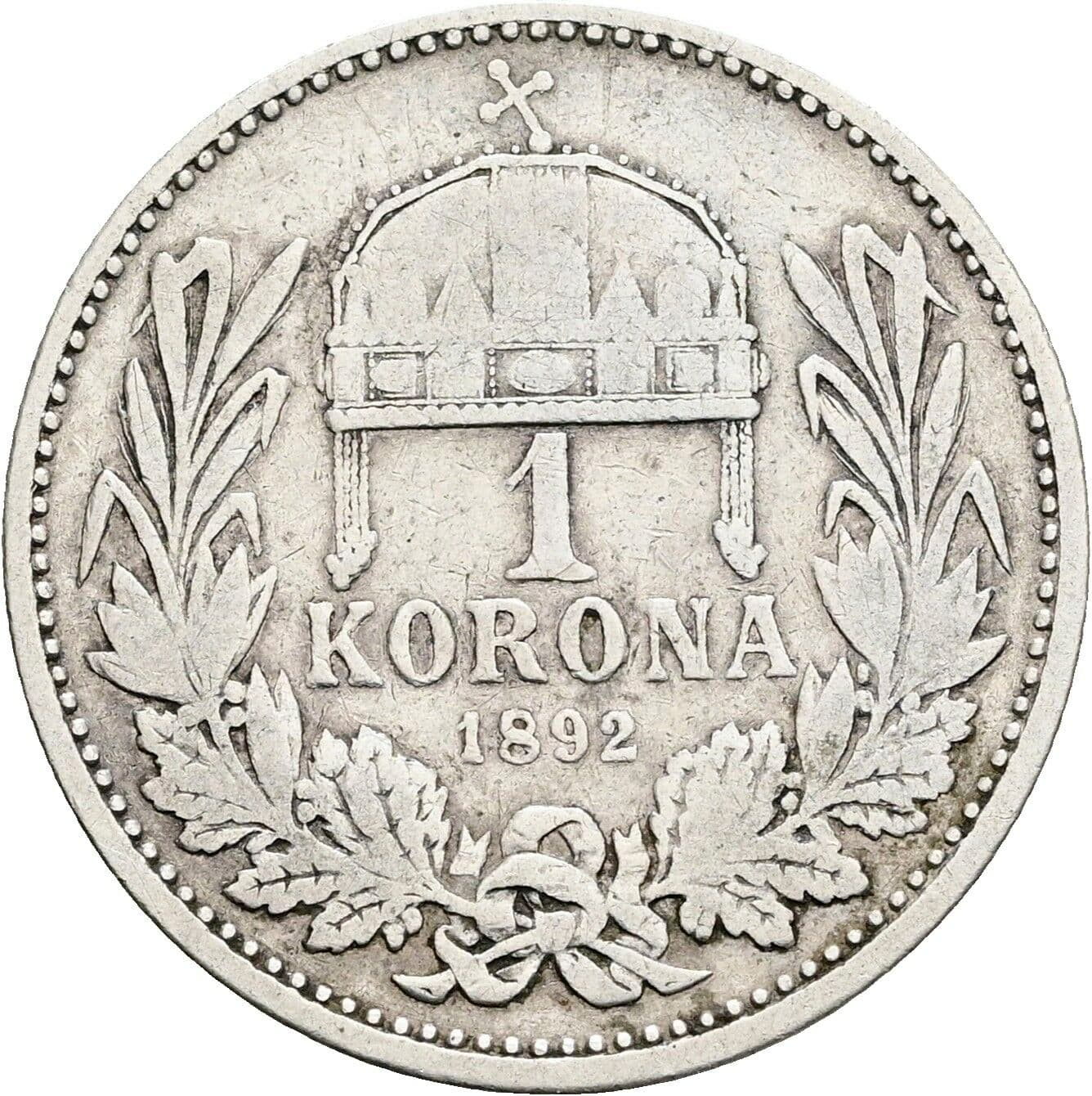 1 Korona Franz Joseph I. 1848-1916 1892 KB – Rückseite