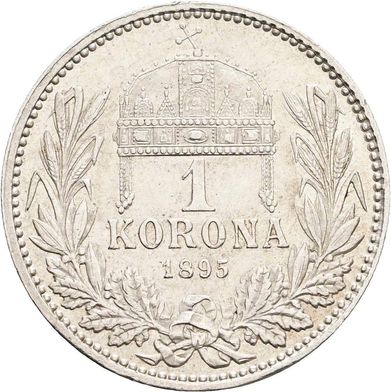 1 Korona Franz Joseph I. 1848-1916 1895 KB – Rückseite