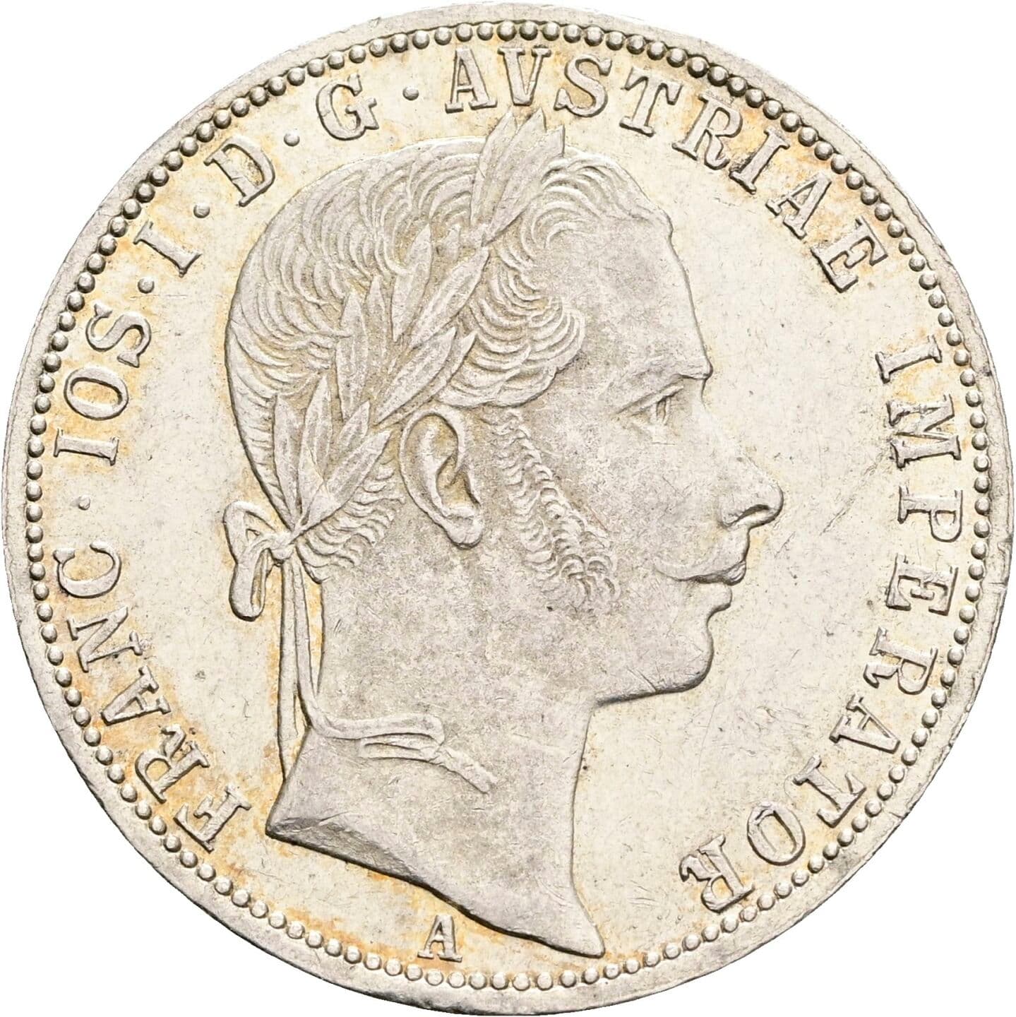 1 Gulden Franz Joseph I. 1848-1916 1861 A – Vorderseite