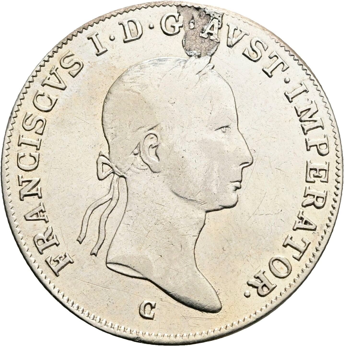 20 Kreuzer Franz II. (I). 1792-1835 1835 C, Prag – Vorderseite