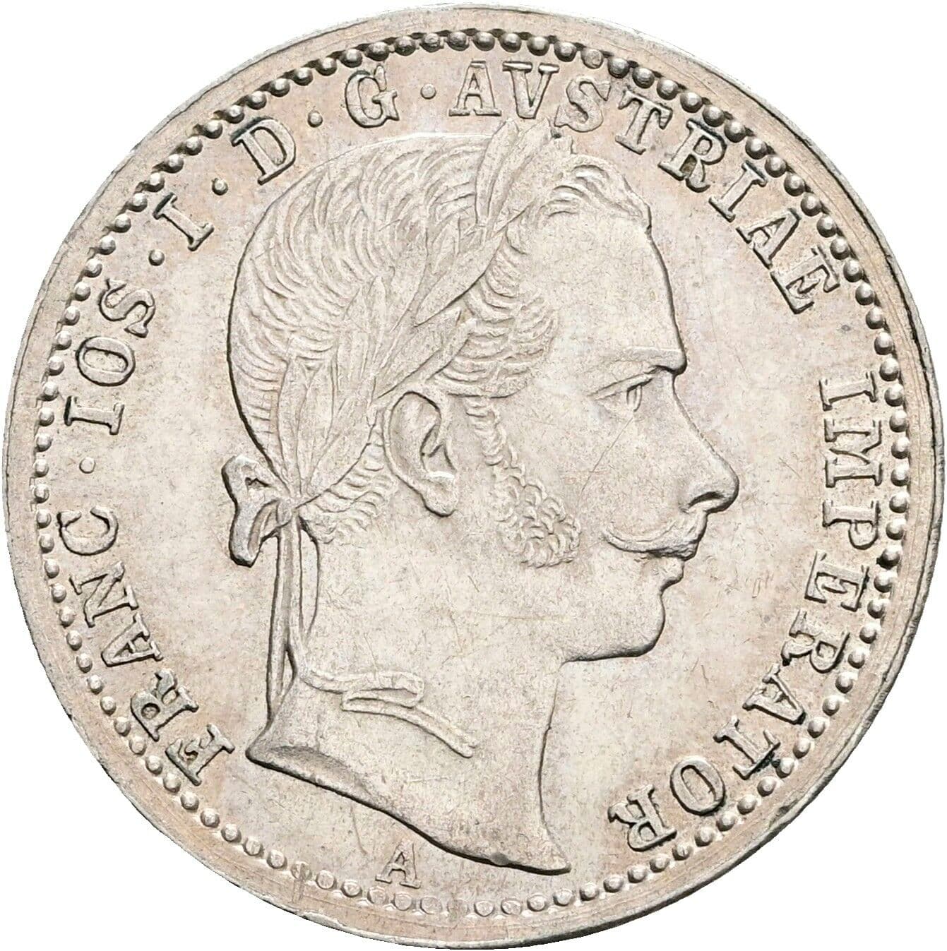 1/4 Gulden Franz Joseph I. 1848-1916 1862 A, Wien – Vorderseite