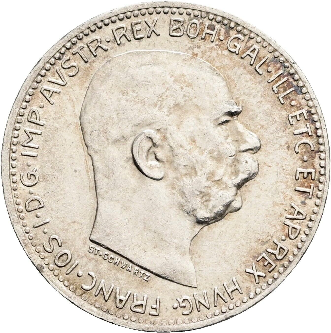 1 Krone Franz Joseph I. 1848-1916 1916 – Vorderseite