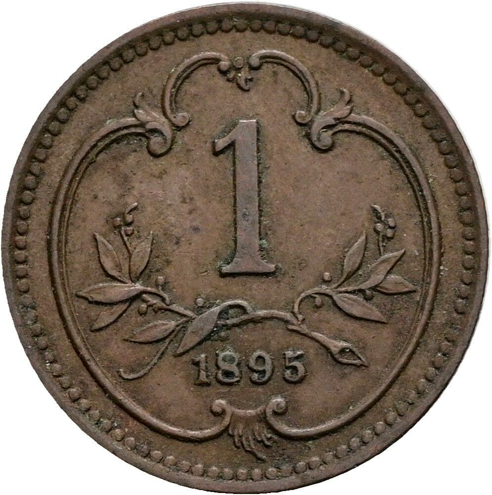 1 Heller Franz Joseph I. 1848-1916 1895 – Vorderseite