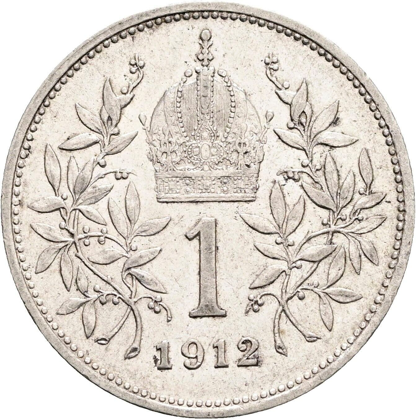 1 Krone Franz Joseph I. 1848-1916 1912 – Rückseite