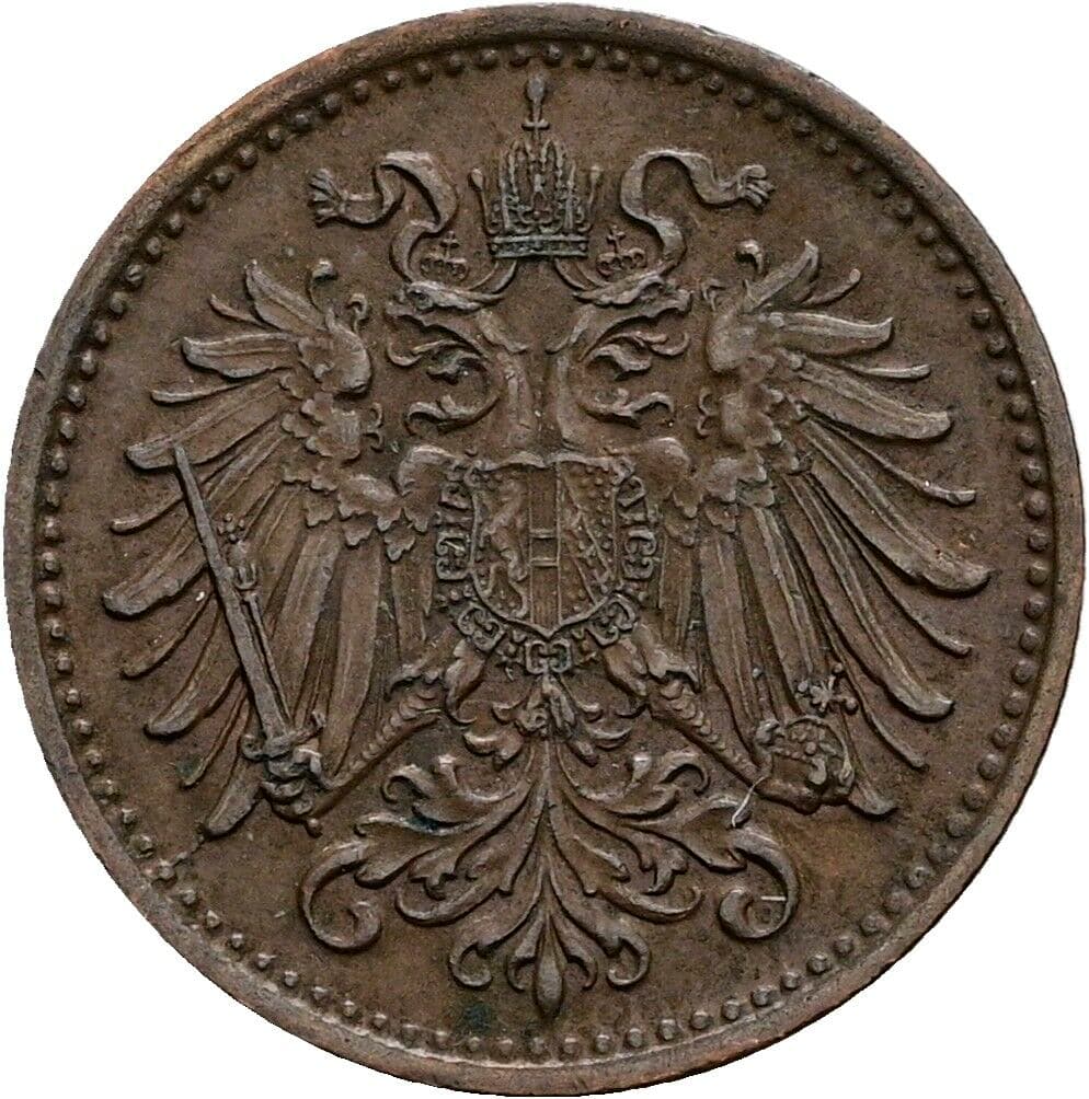 1 Heller Franz Joseph I. 1848-1916 1893 – Rückseite