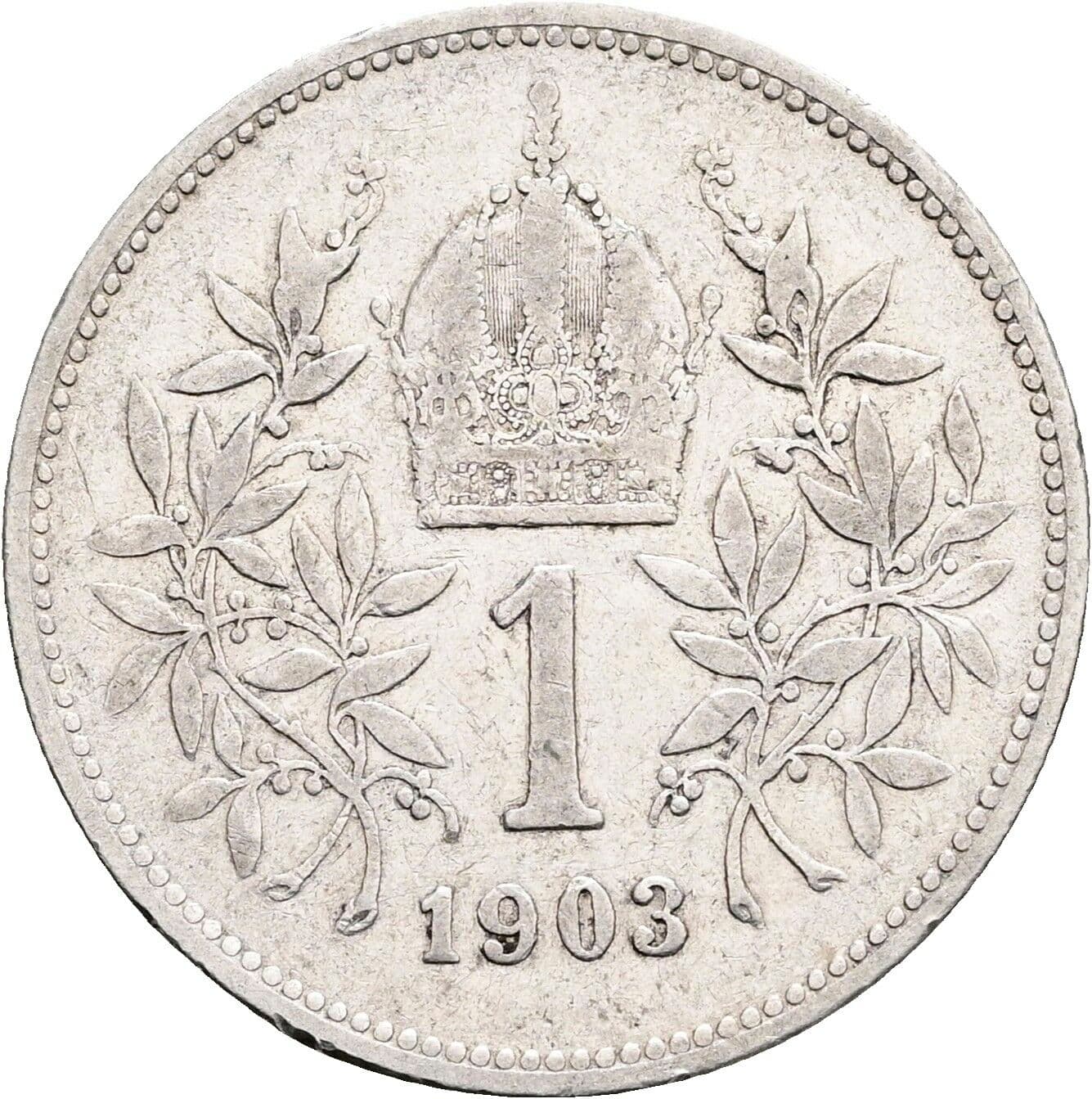 1 Krone Franz Joseph I. 1848-1916 1903 – Rückseite