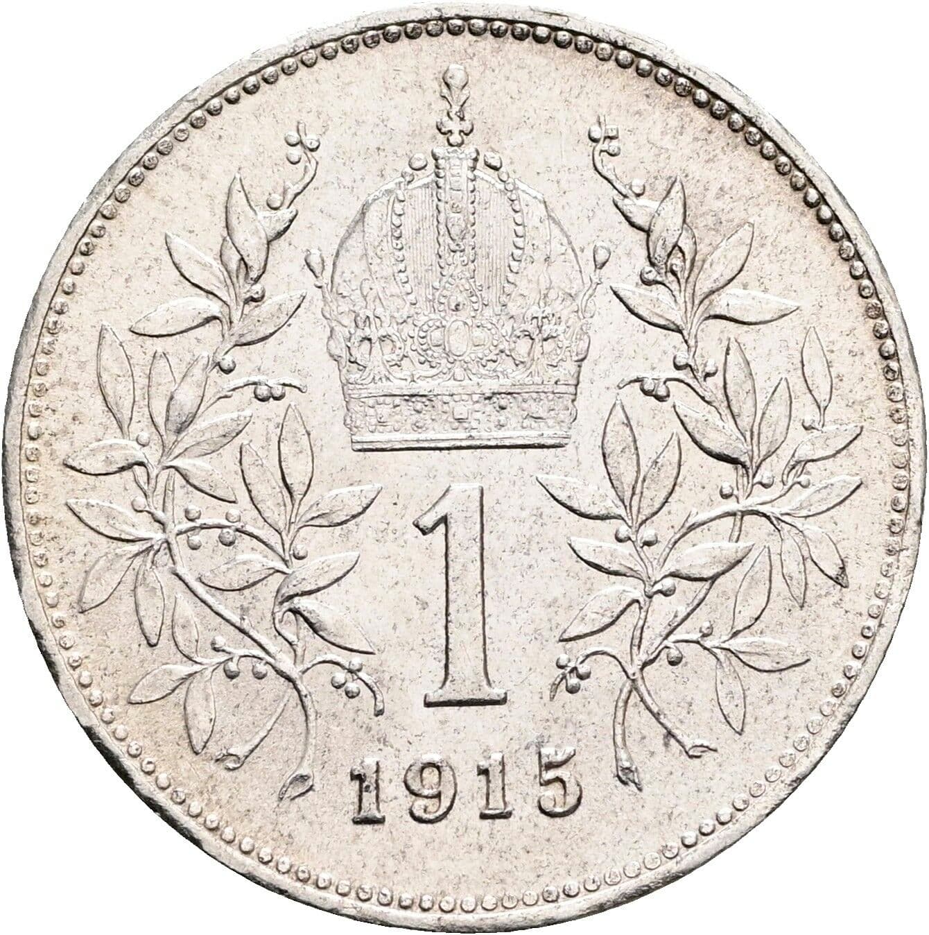 1 Krone Franz Joseph I. 1848-1916 1915 – Rückseite